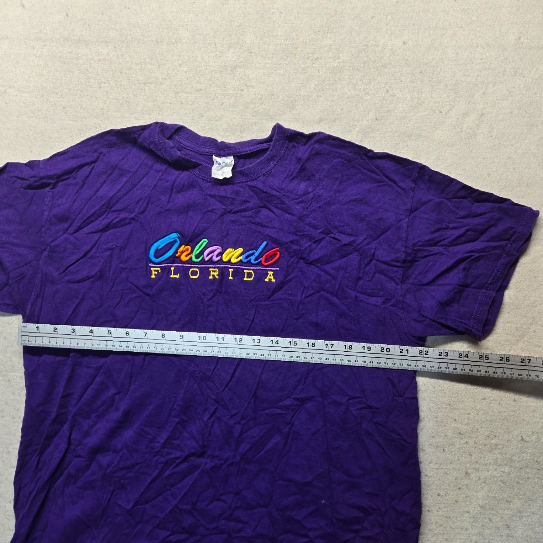 Disney VINTAGE Disney Shirt Adult XL Florida Purple Embroidered 80s 90s Art Theme Mens Size US XL / EU 56 / 4 - 5 Thumbnail