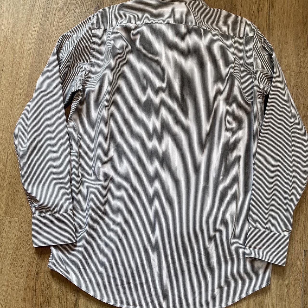 Lacoste Green and white Lacoste striped cotton shirt Premium Size US M / EU 48-50 / 2 - 2 Thumbnail