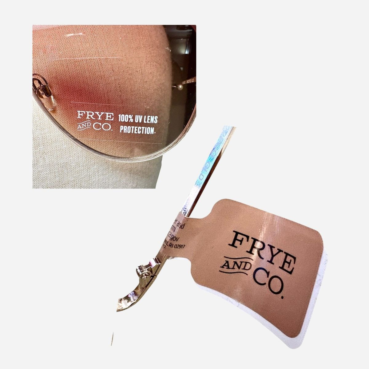 Frye Frye Women’s Aviator Ombré Gold Frame Sunglasses 100% UV Size ONE SIZE - 5 Thumbnail
