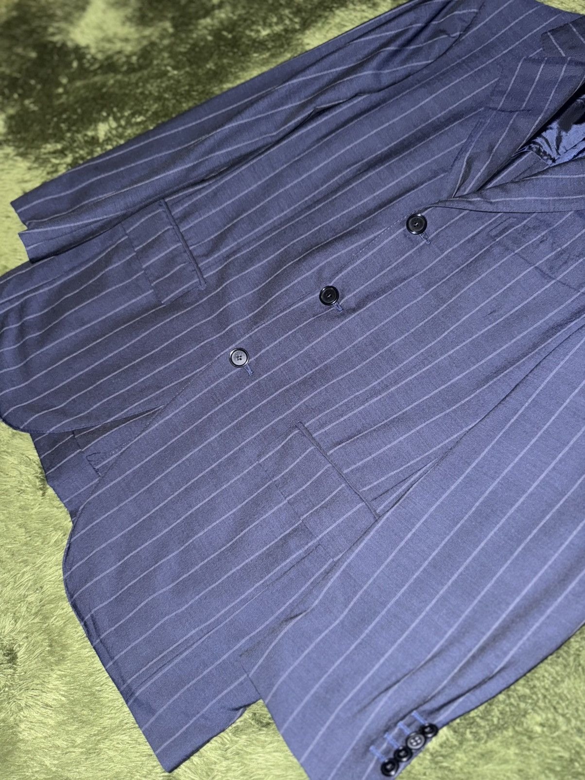 Beams Japan [48] BEAMS F Stripe Blazer — Made in Japan Size 48S - 3 Thumbnail