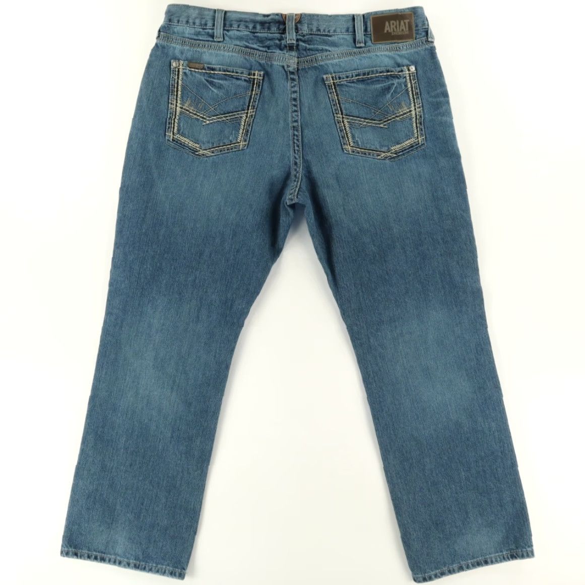 Ariat Ariat M5 Straight Fit Cotton Denim Jeans Pants Blue Men's 40 Size US 40 / EU 56 - 4 Thumbnail