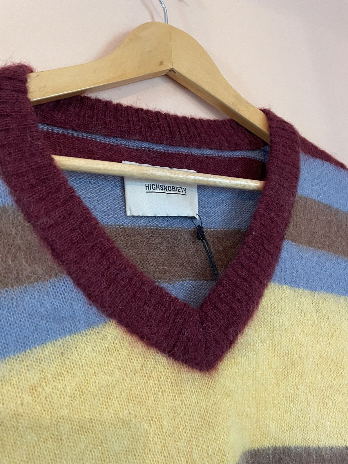Highsnobiety Highsnobiety Mohair striped knit vest Size US XXL / EU 58 / 5 - 3 Thumbnail