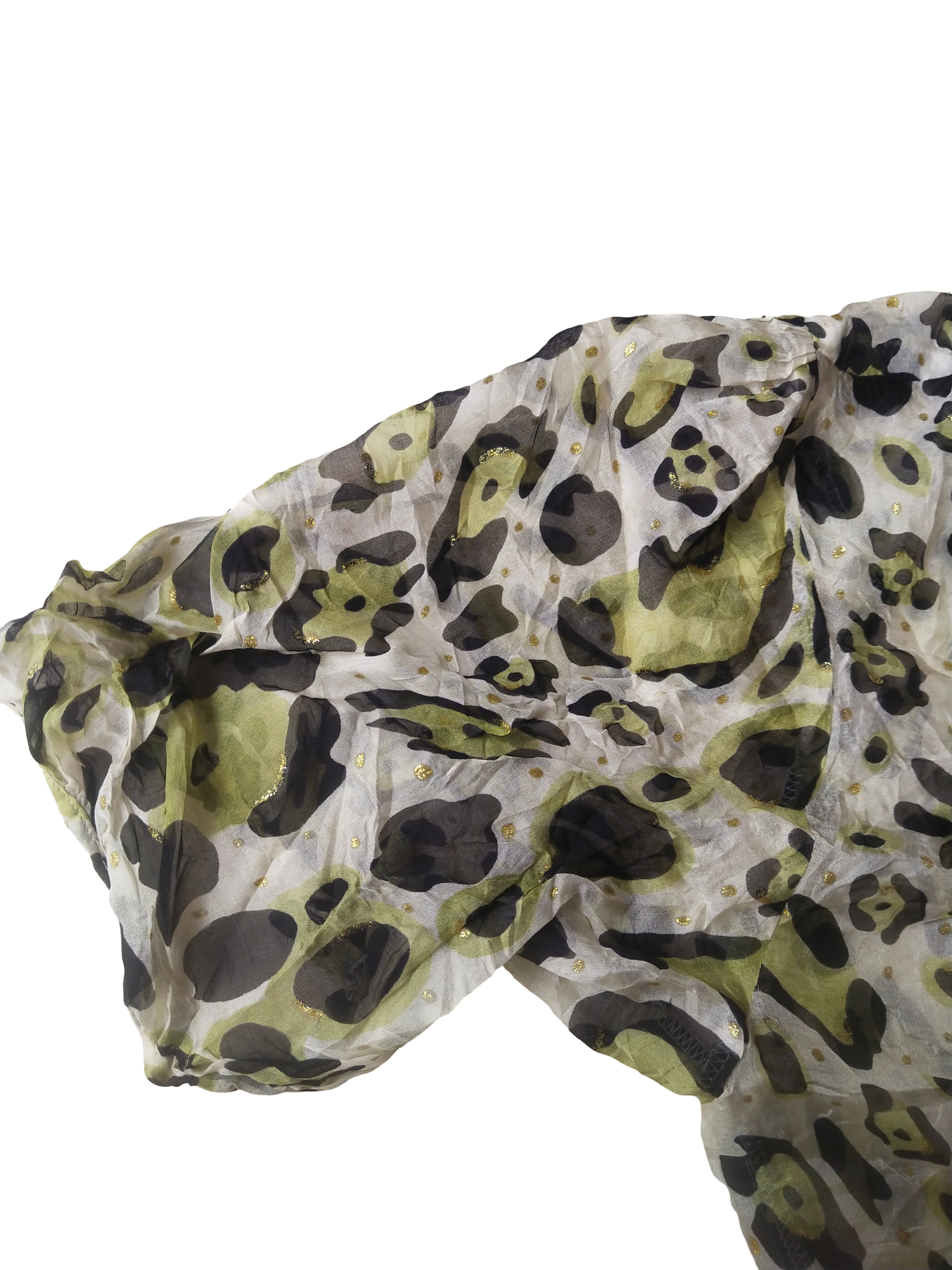 Vivienne Tam Vintage Y2K Vivienne Tam 100% Silk Animal Print Blouse Size L / US 10 / IT 46 - 3 Thumbnail