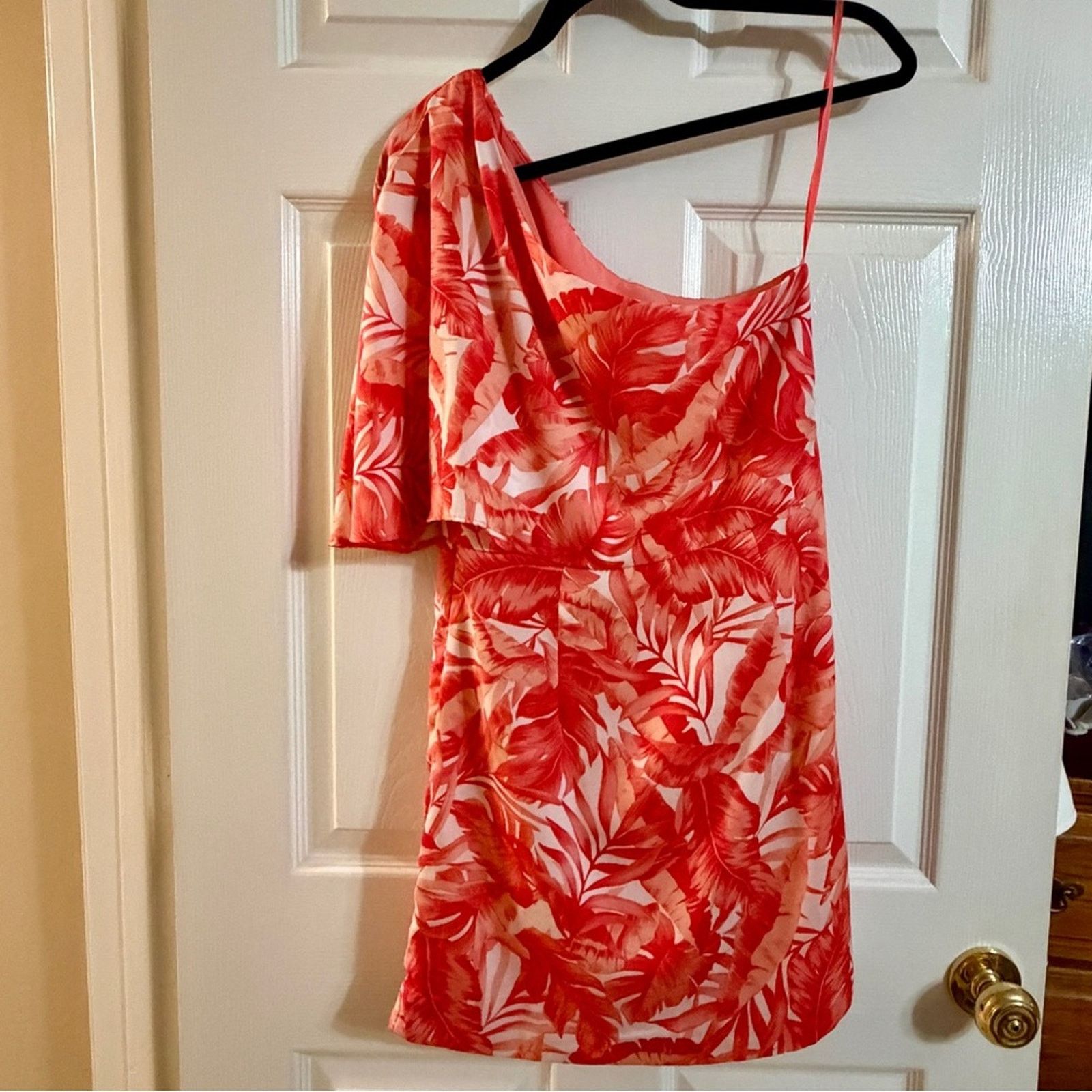 0 DO+BE One Shoulder Tropical Print Dress Resort Vacation Sz M Size M / US 6-8 / IT 42-44 - 6 Thumbnail