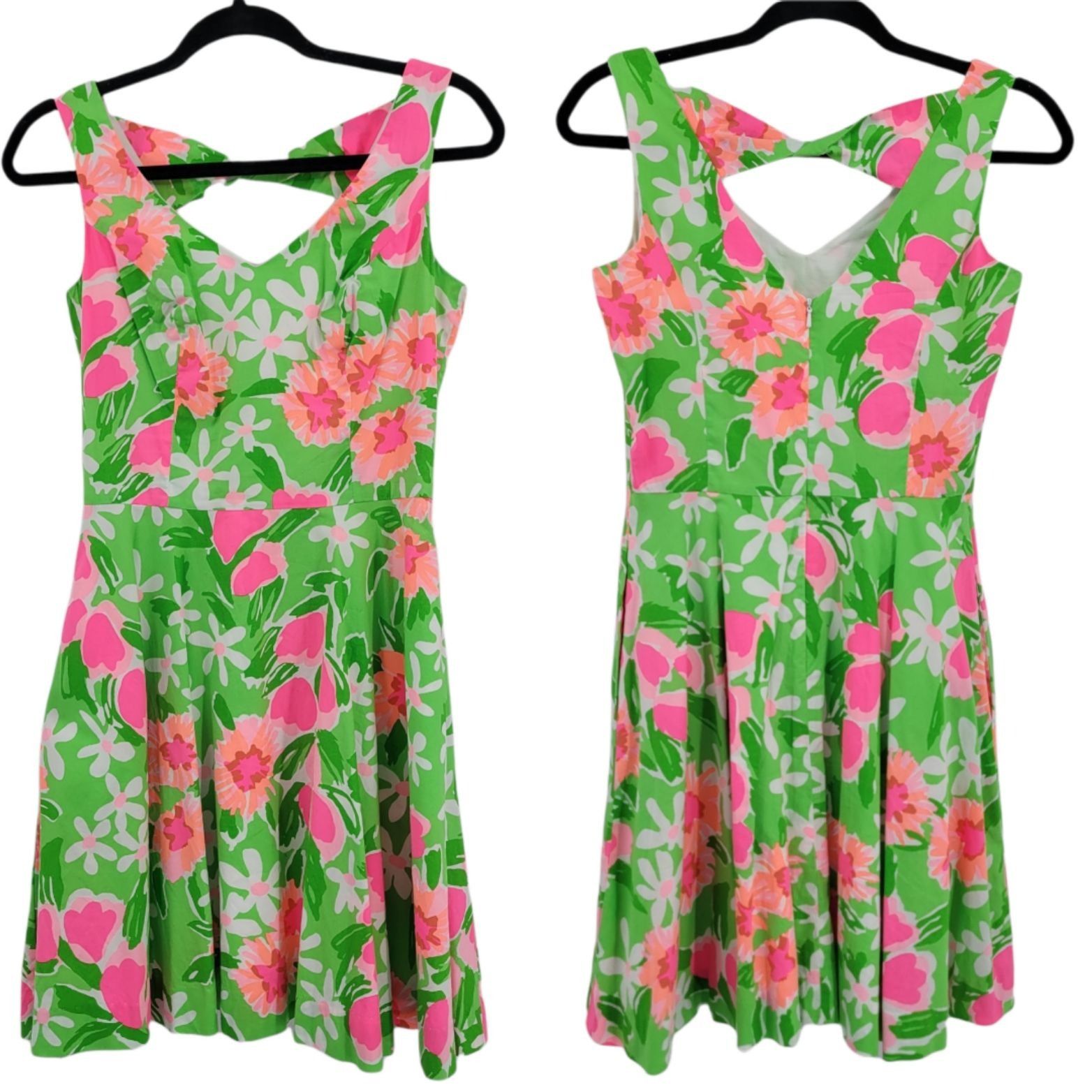 Lilly Pulitzer Lilly Pulitzer 80's Everything Nice Freja' Floral Fit & Flar Size XS / US 0-2 / IT 36-38 - 1 Thumbnail