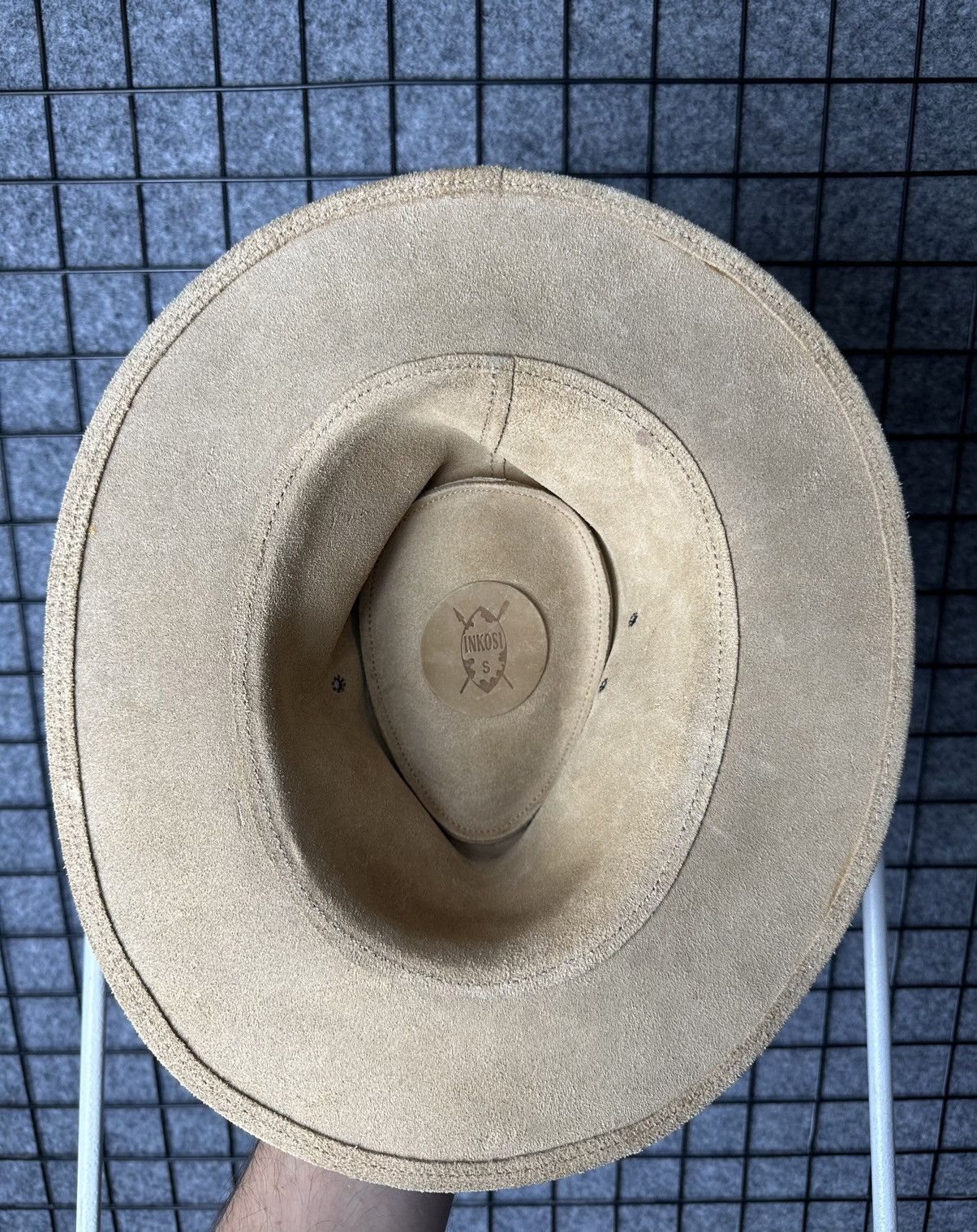 Genuine Leather Inkosi Vintage Genuine Leather Cowboy Hat Size S Size ONE SIZE - 7 Thumbnail