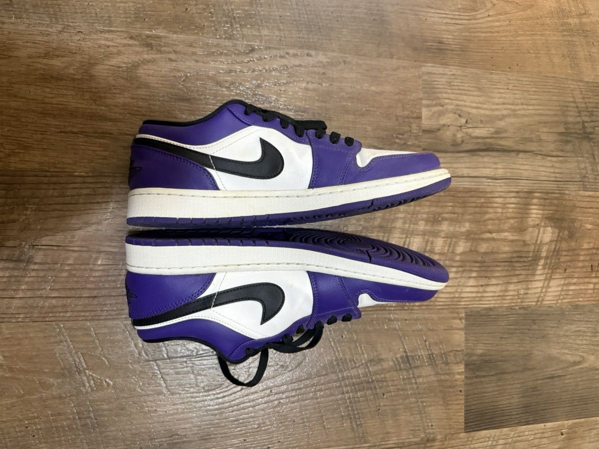 Jordan Brand Jordan 1 Low Court Purple Size US 10.5 / EU 43-44 - 3 Thumbnail