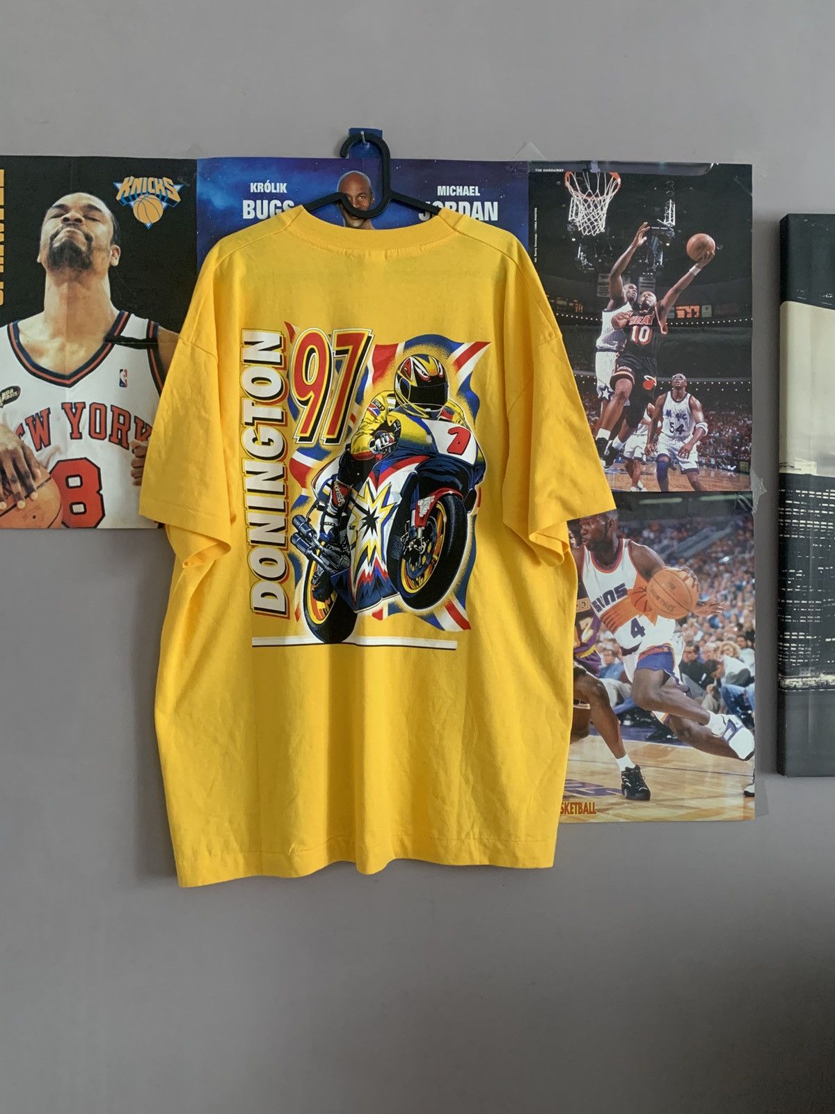 Other 1997 Vtg Donington British MotoGP Promo Single Stitch Tee Size US XL / EU 56 / 4 - 3 Thumbnail