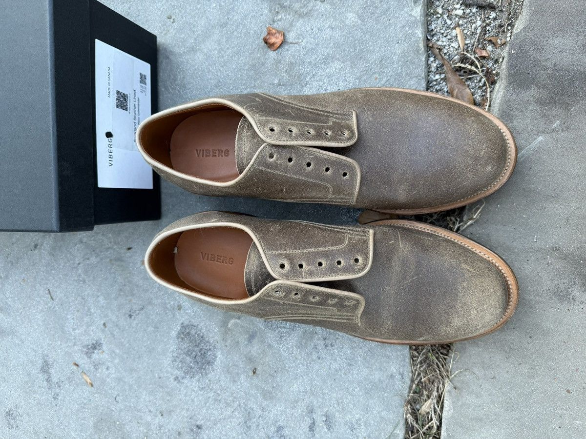 Viberg Rockland Blucher CFS Natural Waxed Commander