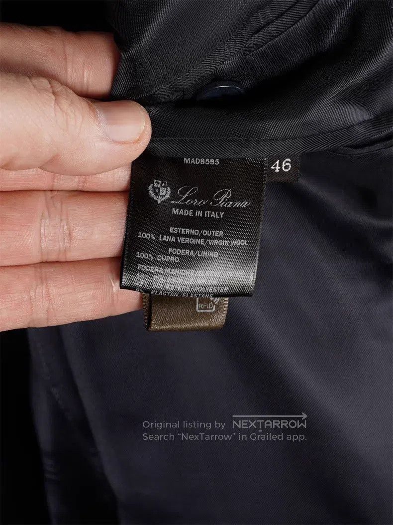 Loro Piana Loro Piana Men's single-breasted blazer Size 46L - 8 Thumbnail
