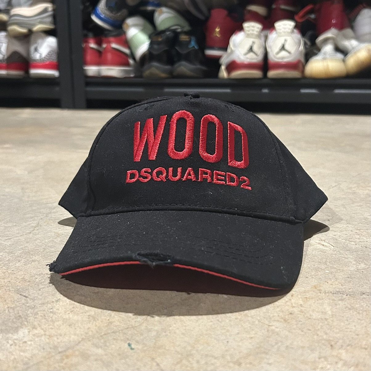 Designer × Dsquared2 SAMPLE Dsquared2 WOOD Born in Canada Strapback Hat Rare Size ONE SIZE - 1 Thumbnail