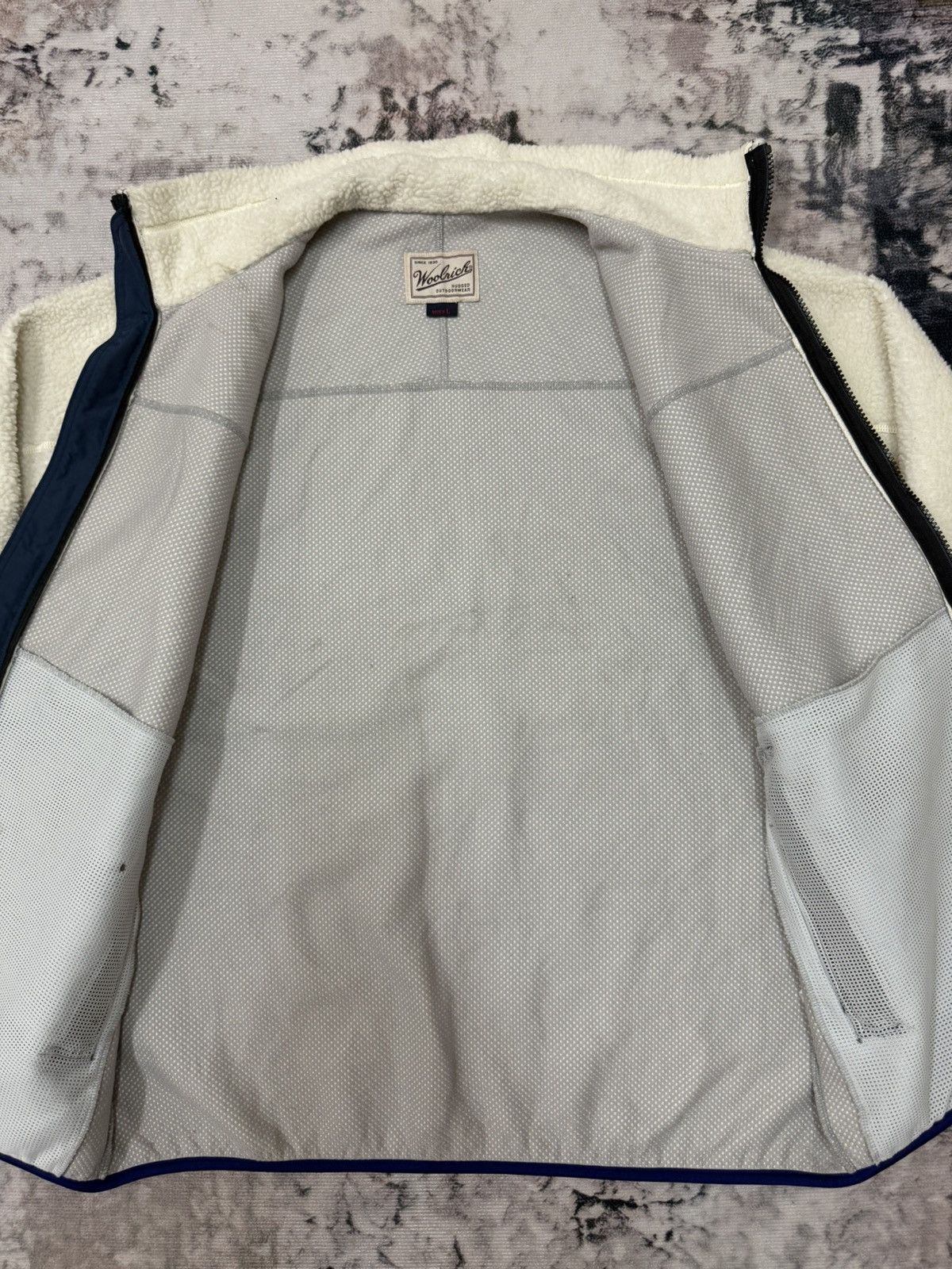 Japanese Brand Woolrich Rugged Outdoorwear Shearling Fleece Jacket Size US L / EU 52-54 / 3 - 6 Thumbnail