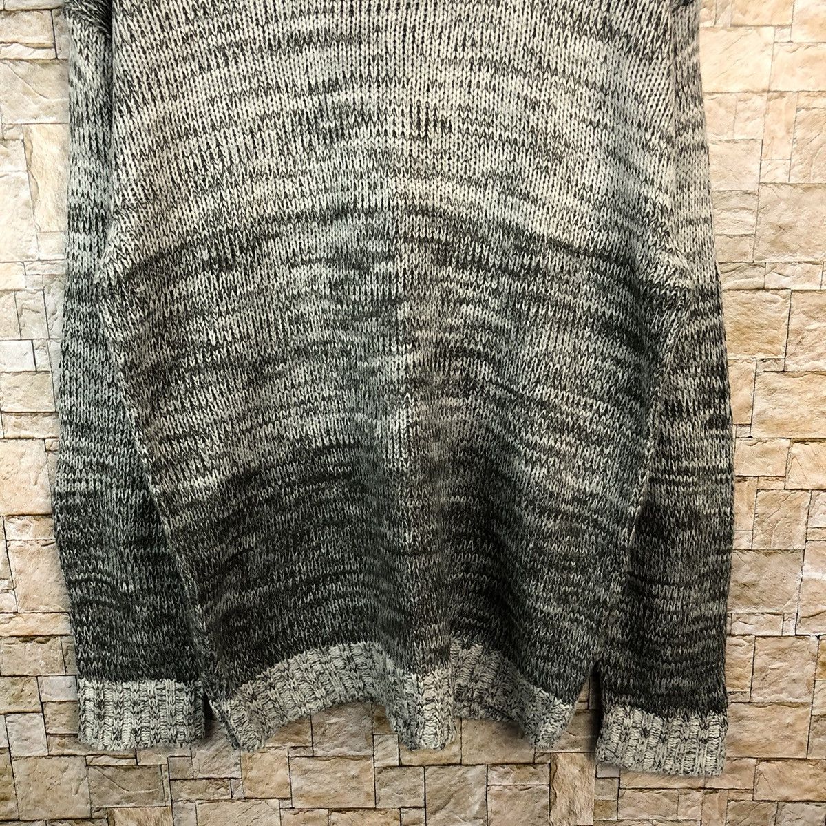 Homespun Knitwear × Japanese Brand Free Gate Grey stripe Knitwear #A1196 Size US XL / EU 56 / 4 - 6 Thumbnail