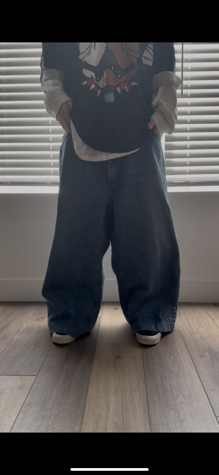 Other Blue baggy jeans with cross design Size US 38 / EU 54 - 8 Thumbnail