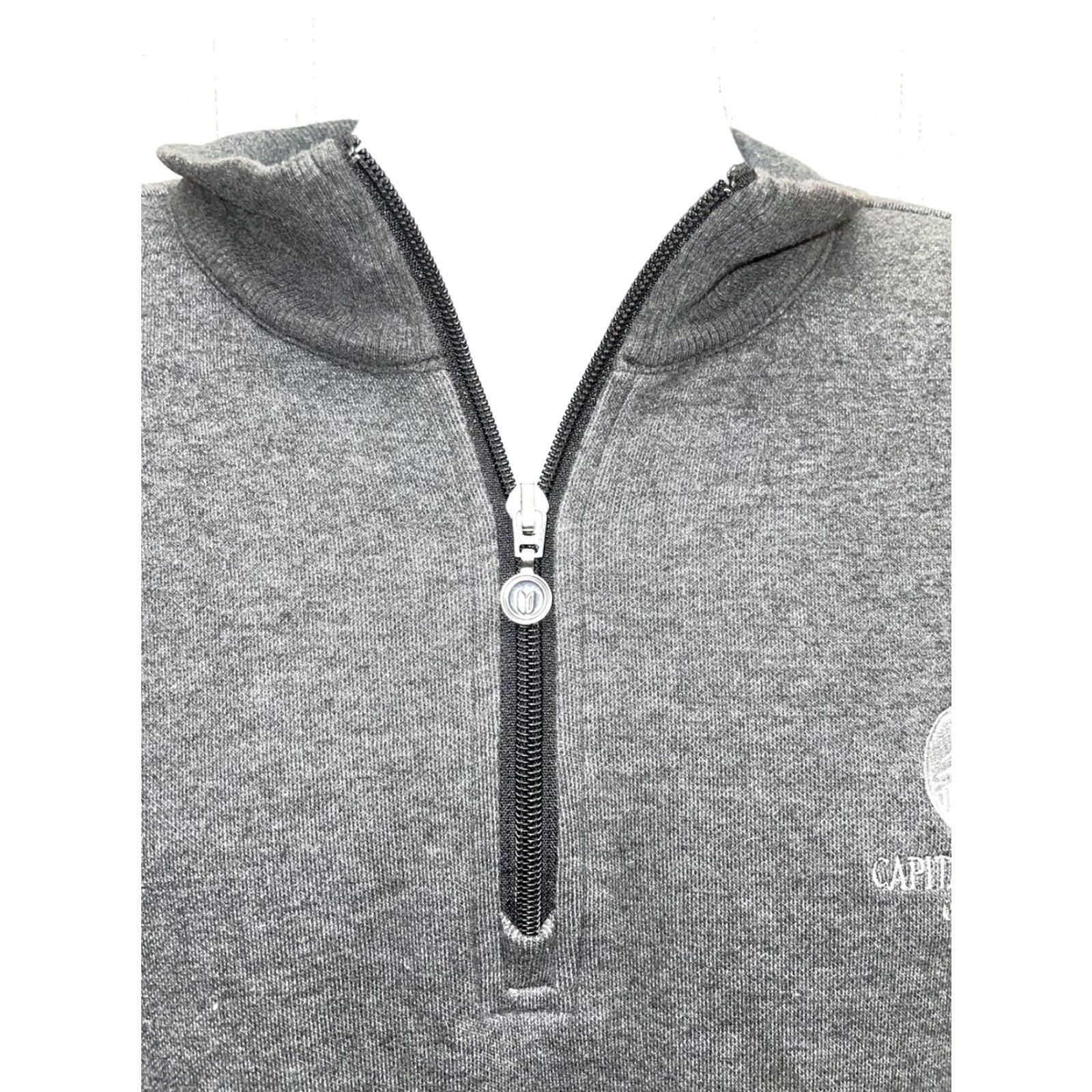 Vintage Linksoul Dark Grey Half Zip Pullover Jacket Mens M Size US M / EU 48-50 / 2 - 2 Thumbnail