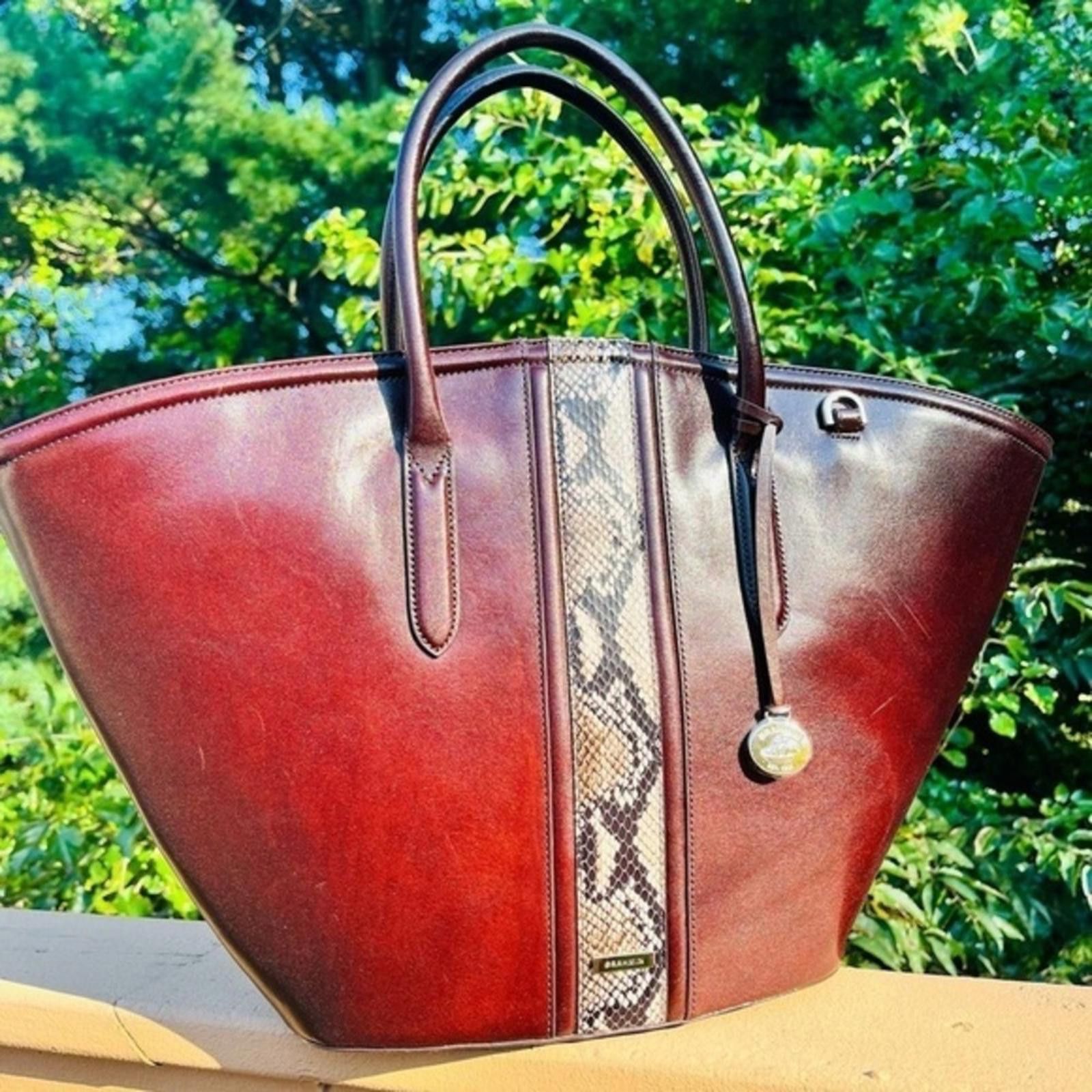 BRAHMIN Brahmin Mira Espresso Layton Shoulder Bag NWT Size ONE SIZE - 1 Thumbnail