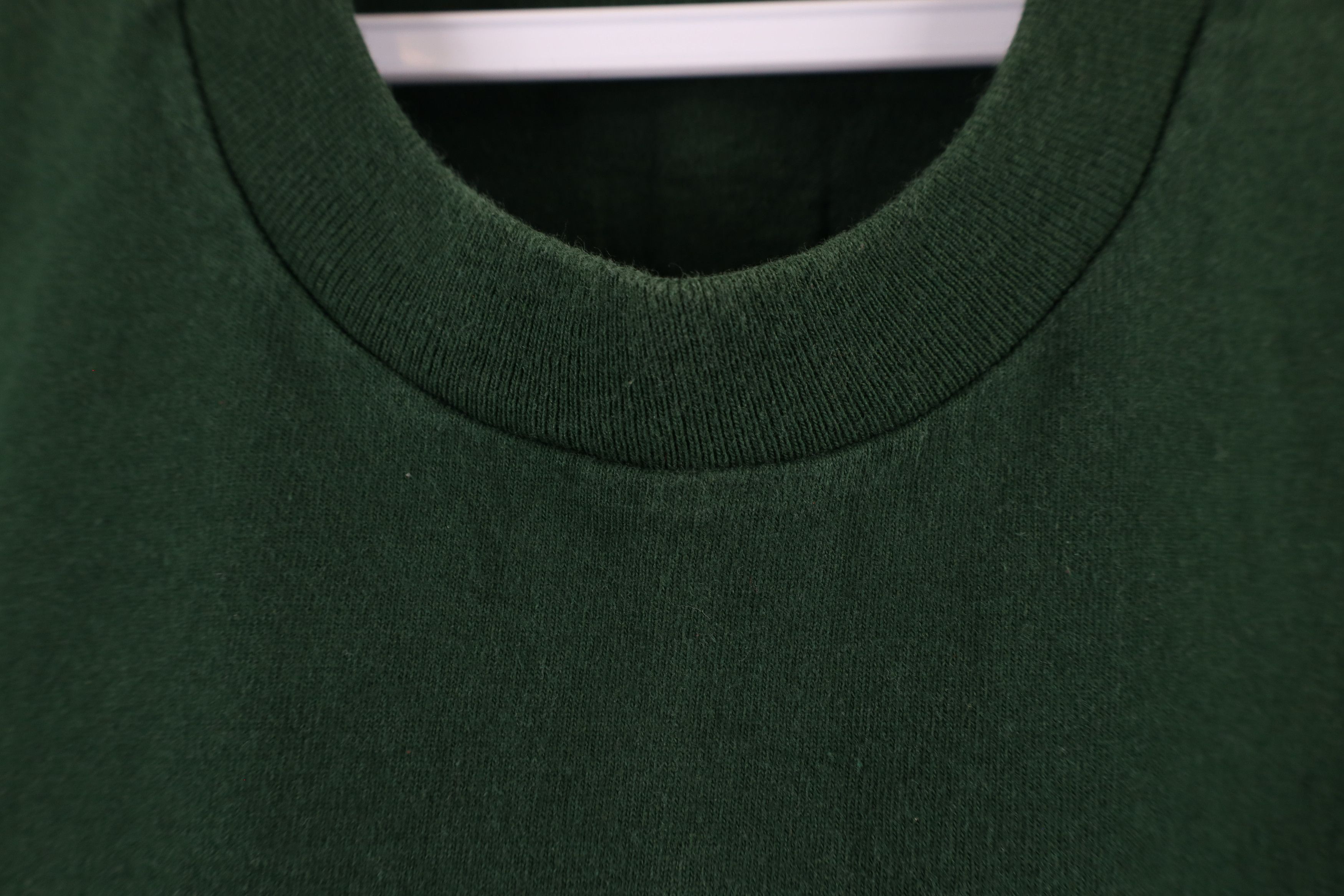 Vintage Vintage 90s Streetwear Heavyweight Cotton T-Shirt Green USA Size US XL / EU 56 / 4 - 6 Thumbnail