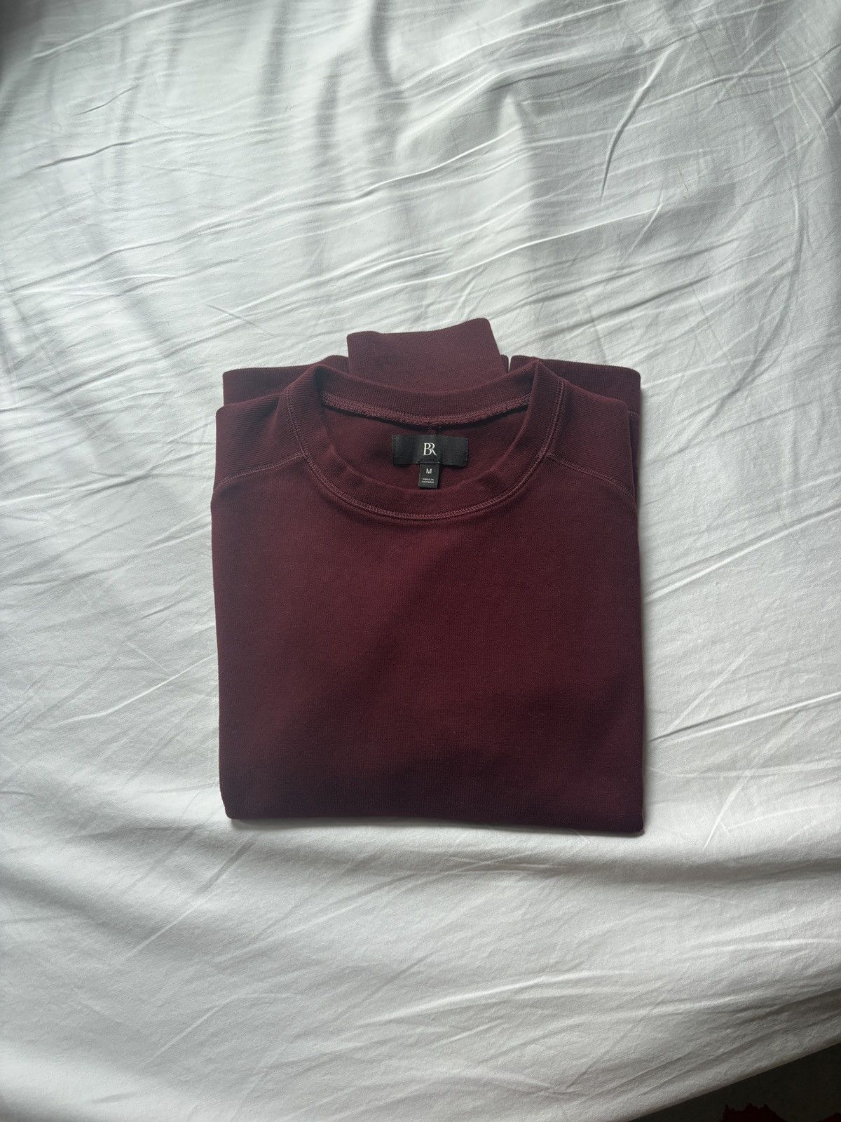 Banana Republic Banana Republic Burgundy Crewneck Size US M / EU 48-50 / 2 - 1 Thumbnail