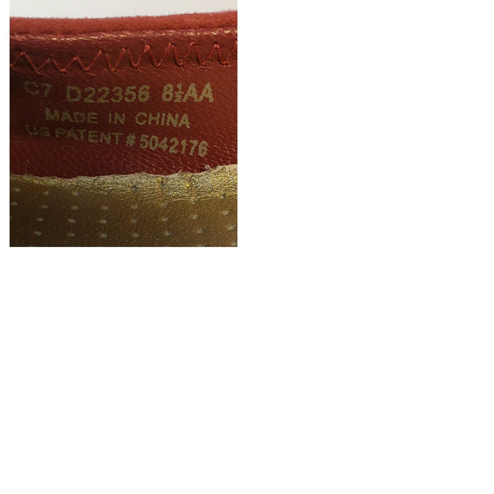 Cole Haan Cole Haan Nike Air System Women's Flats 8.5AA Red Elastic Cross Strap Patent Toe Shoes - Flat, Slip-On, Narrow AA, Leather Lining Women’s Size US 9 / IT 39 - 9 Thumbnail