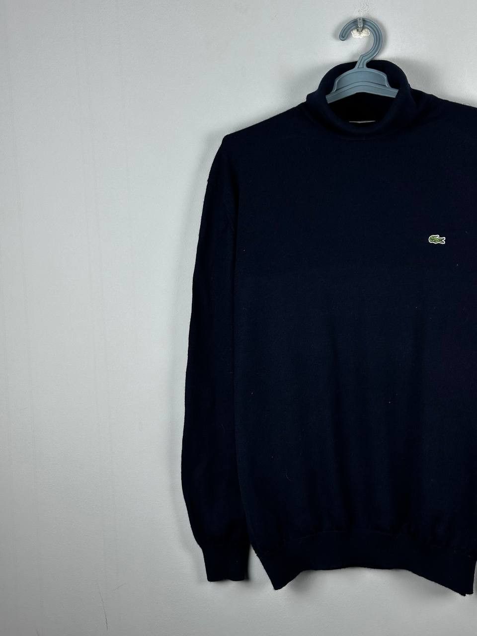 Lacoste Vintage Lacoste Wool Navy Turtleneck Sweater Size US XL / EU 56 / 4 - 3 Thumbnail