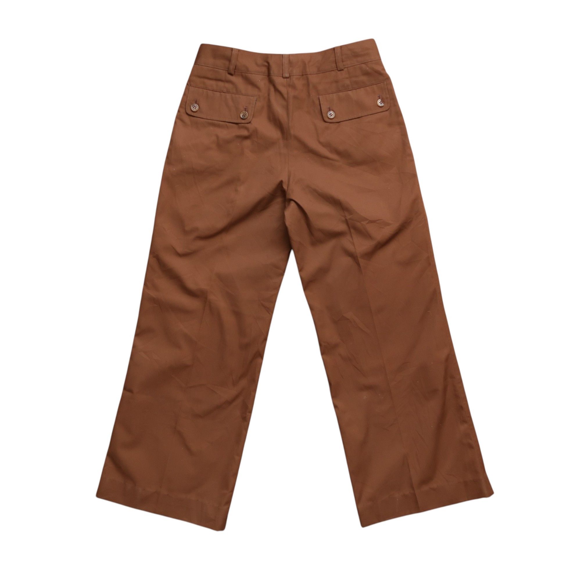 Yves Saint Laurent Vintage 90s Yves Saint Laurent Brown Label Pleated Baggy Size US 29 - 2 Thumbnail