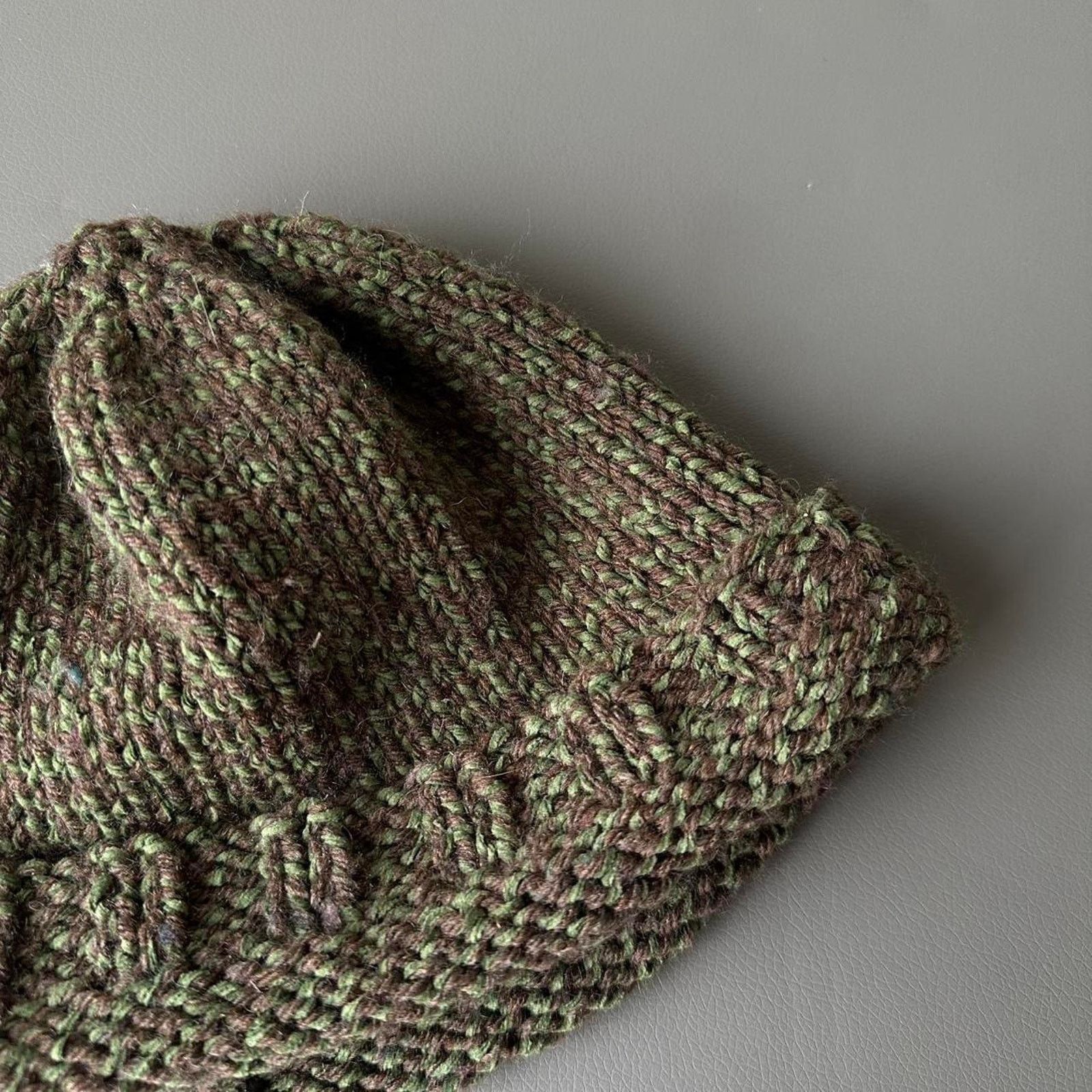 Vintage Vintage Mint Brown Green Crochet Grandma Beanie Hat Cap Size ONE SIZE - 4 Thumbnail