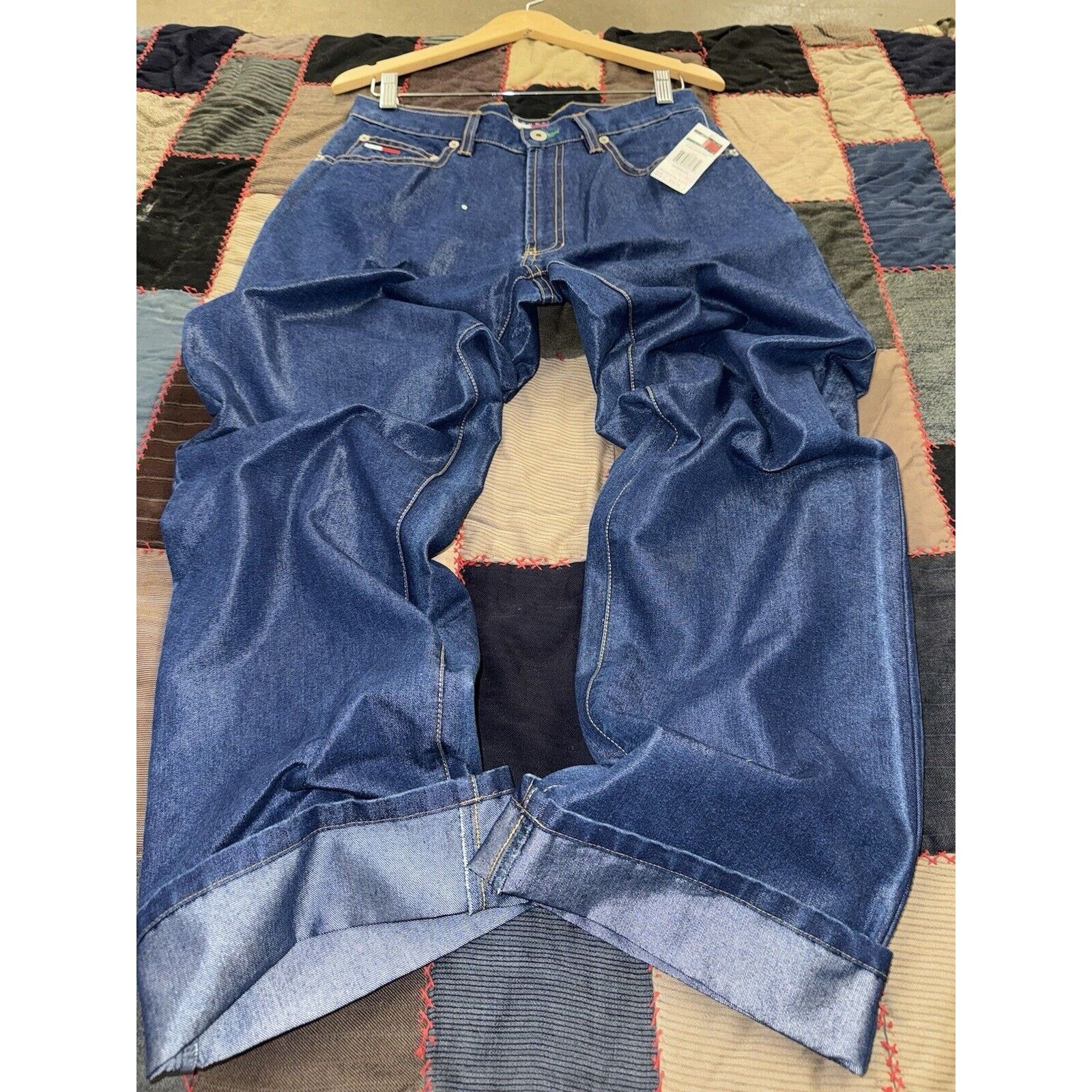 Tommy Hilfiger Vintage 90s Baggy Tommy Hilfinger Denim Men’s W30 X L32 Size US 30 / EU 46 - 2 Thumbnail