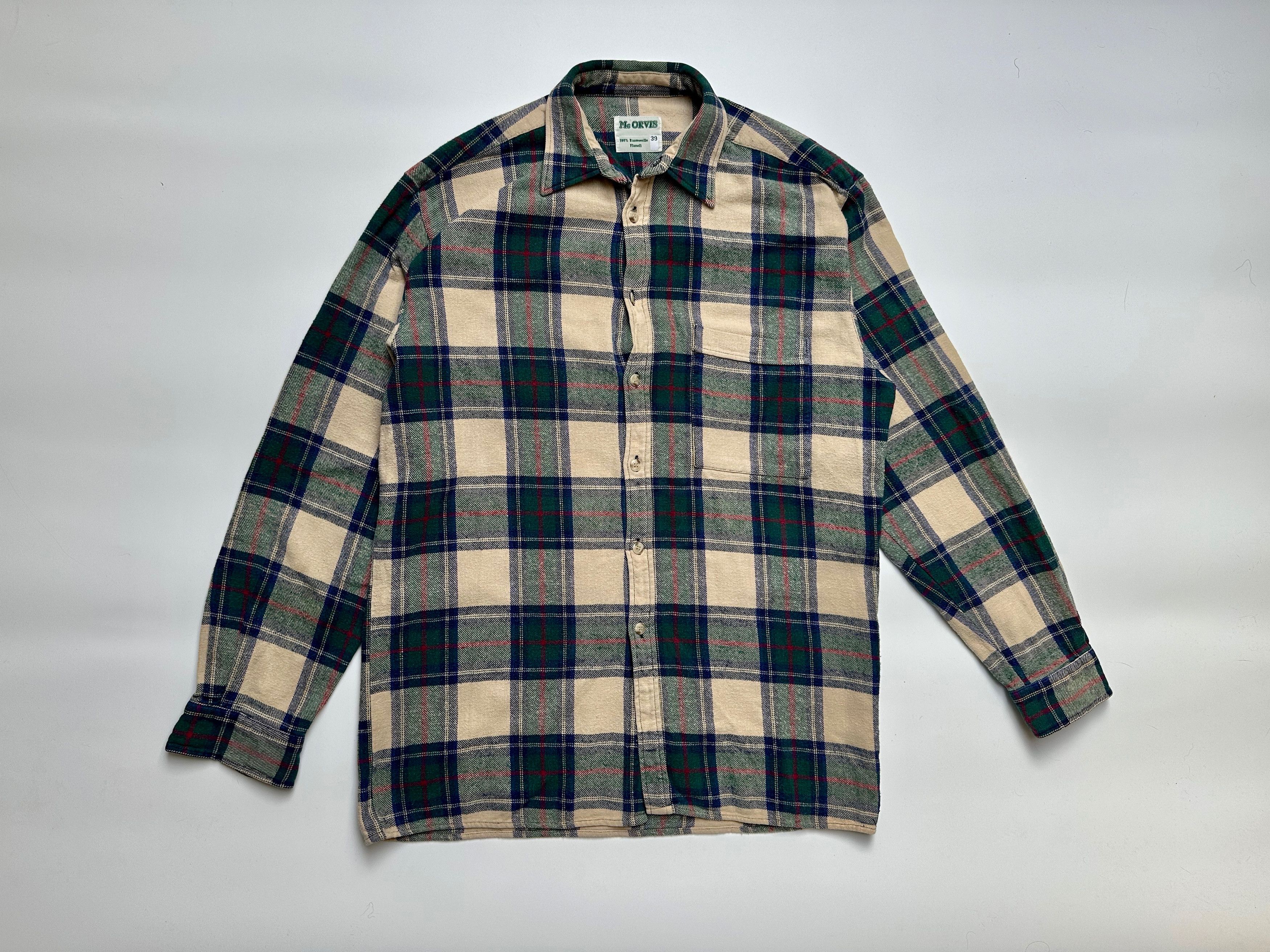 Orvis Vintage Mc Orvis Flanell Shirt checkered plaid Size US M / EU 48-50 / 2 - 3 Thumbnail