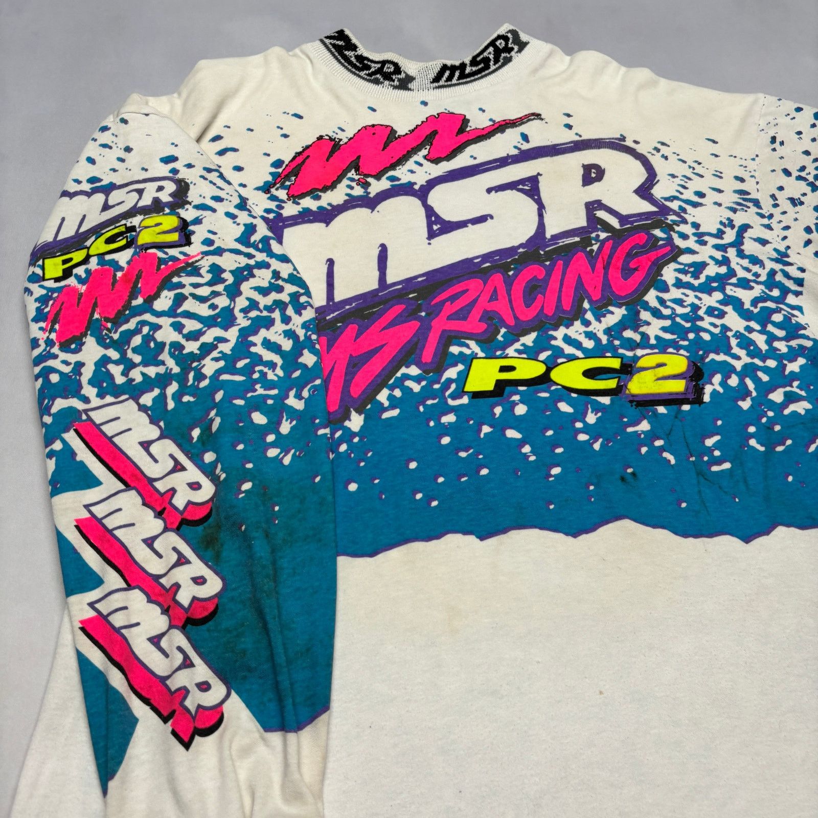 Vintage Vintage MSR Racing PC2 Motocross Jersey Shirt #74 USA XL Size US XL / EU 56 / 4 - 4 Thumbnail