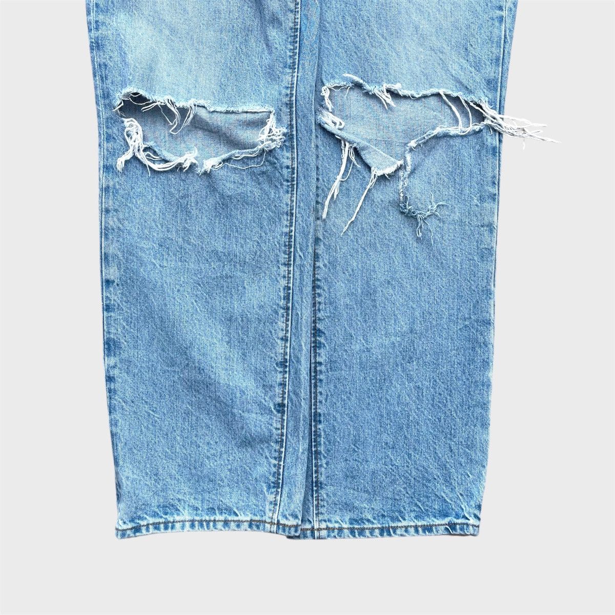 Jean 🔥 Gu Jeans Light Blue Distressed Denim W29 🔥 Size US 29 - 4 Thumbnail