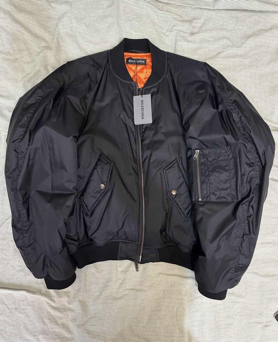 Balenciaga Balenciaga Steroid Bomber Jacket In Black Size US M / EU 48-50 / 2 - 1 Thumbnail