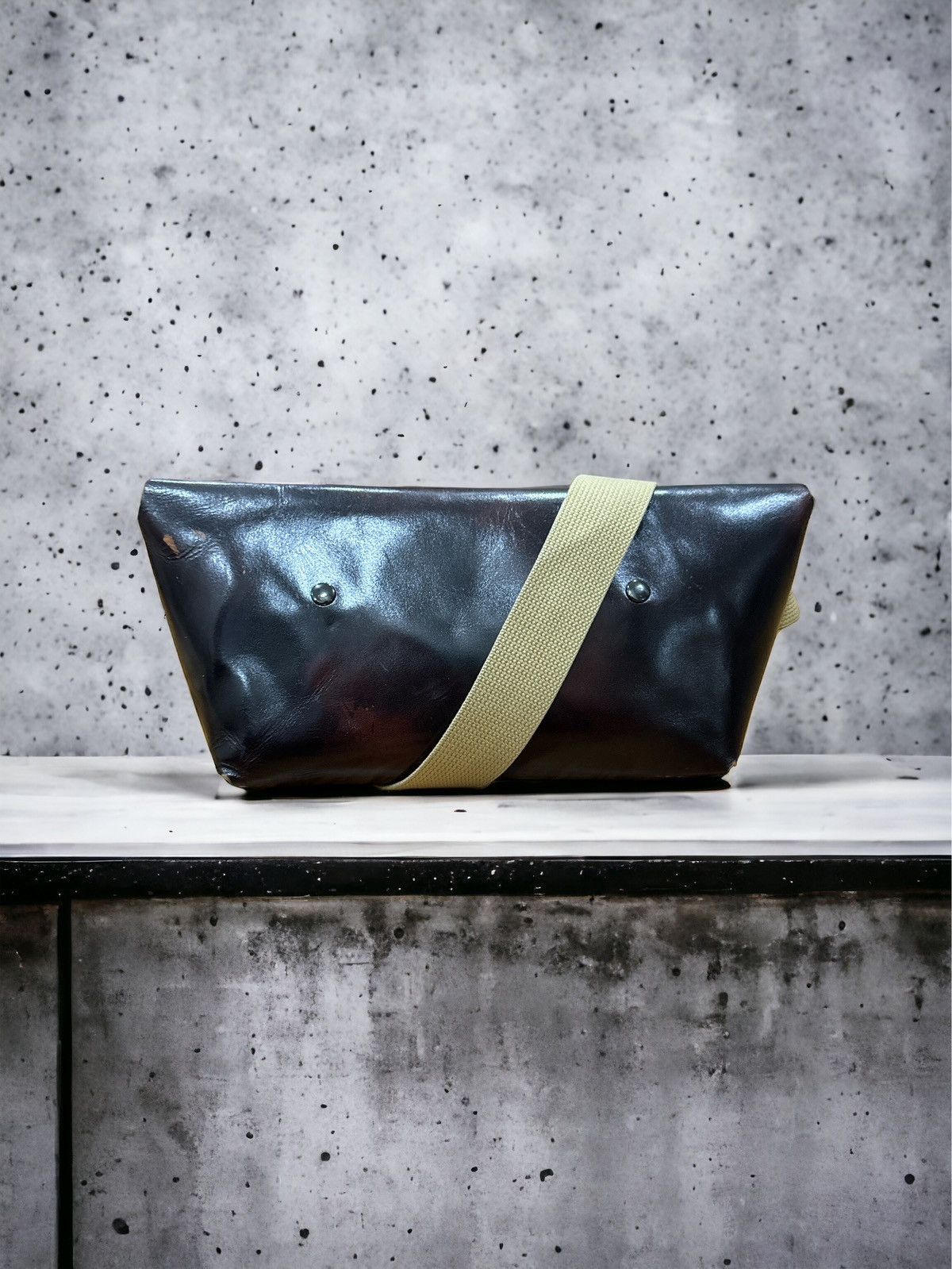 Japanese Brand × Leather UNI&CO JAPAN FULLY LEATHER CROSSBACK BAG Size ONE SIZE - 5 Thumbnail