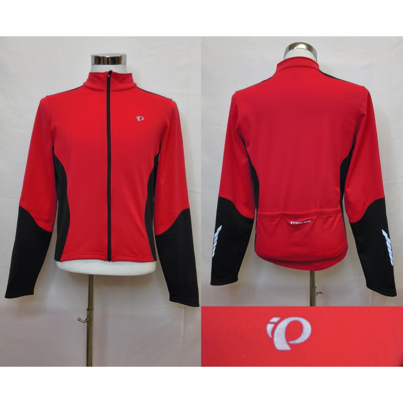 PEARL iZUMi Pearl Izumi Full Zip Jacket Men's M Red/Black Cycling/Biking Size US M / EU 48-50 / 2 - 1 Thumbnail
