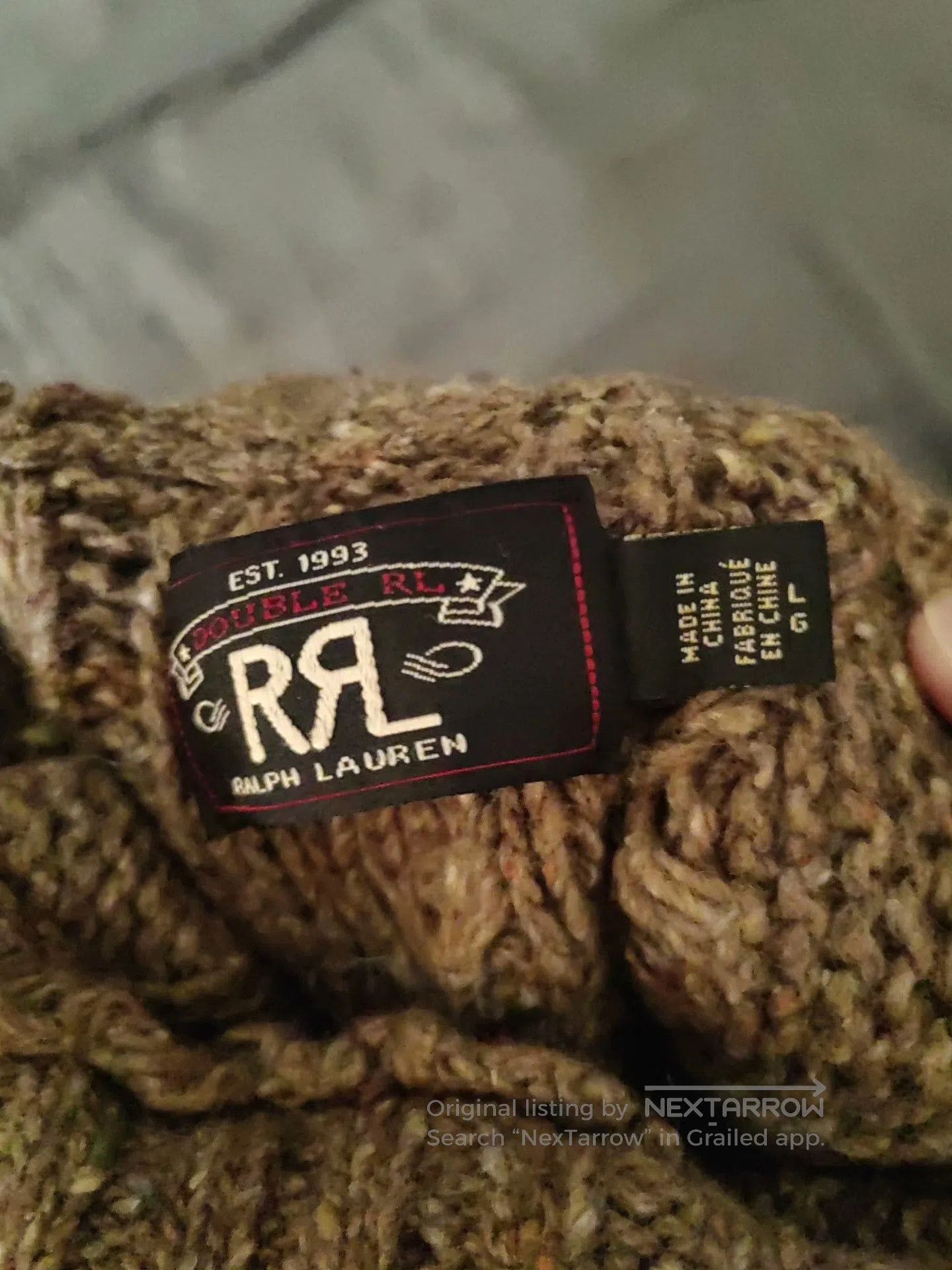 RRL Ralph Lauren RRL Ralph Lauren Cable Knit Sweater. Size US L / EU 52-54 / 3 - 7 Thumbnail