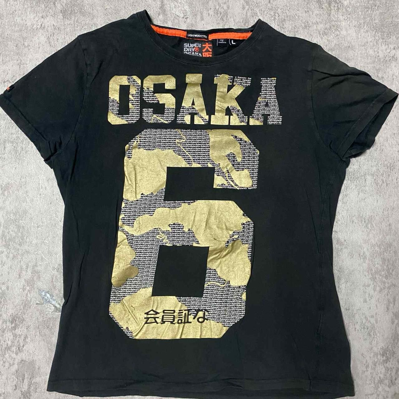 Superdry Black Superdry Osaka tee with gold graphic print Size US L / EU 52-54 / 3 - 1 Thumbnail