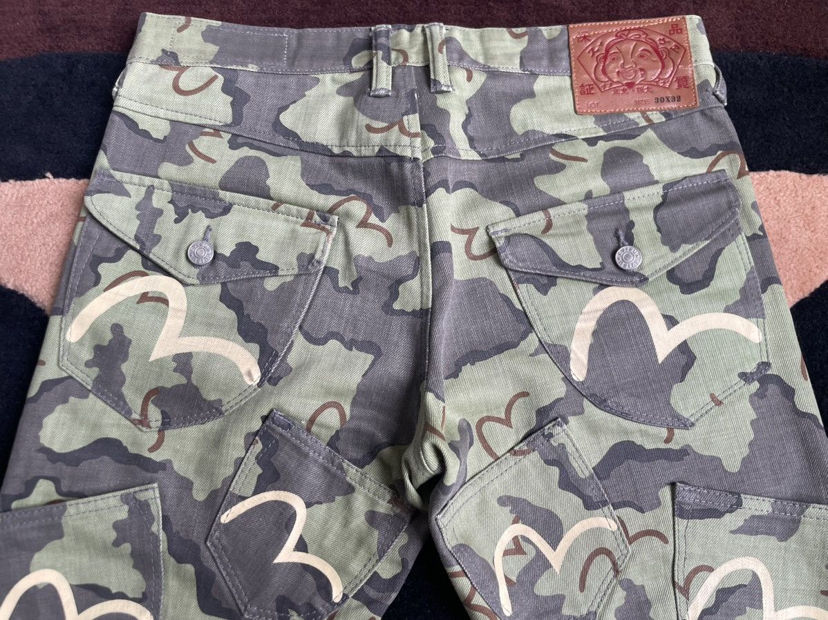 Evisu × Vintage EVISU camo multi-pocket style jeans size：30x32 Size US 30 / EU 46 - 7 Thumbnail