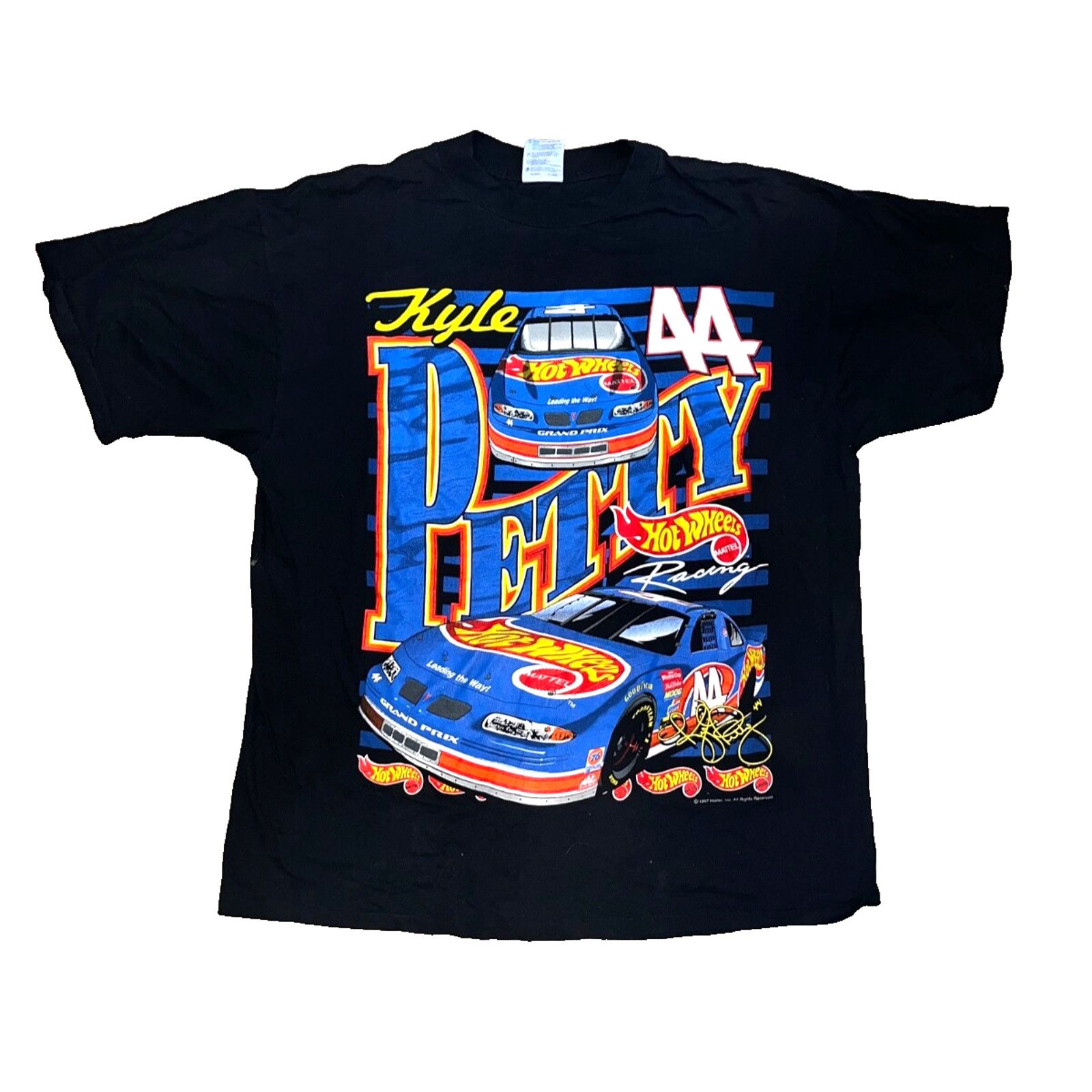 Tultex Kyle Petty 1997 Hot Wheels Mattel Racing AOP T-Shirt Sz. XL Size US XL / EU 56 / 4 - 2 Thumbnail