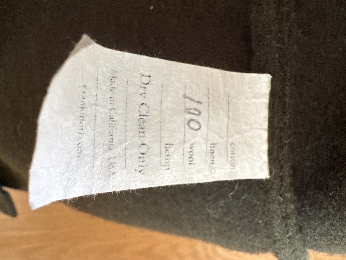 Evan Kinori Covered Placket Coat in Melton Wool Size US M / EU 48-50 / 2 - 9 Thumbnail