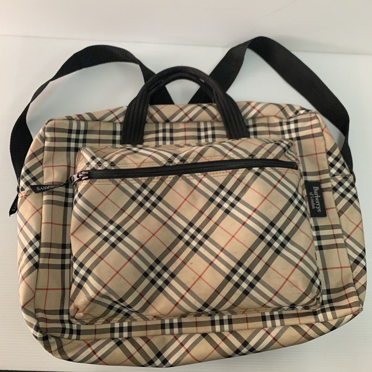 Burberry Burberrys Canvas Monogram Backpack Size ONE SIZE - 2 Thumbnail