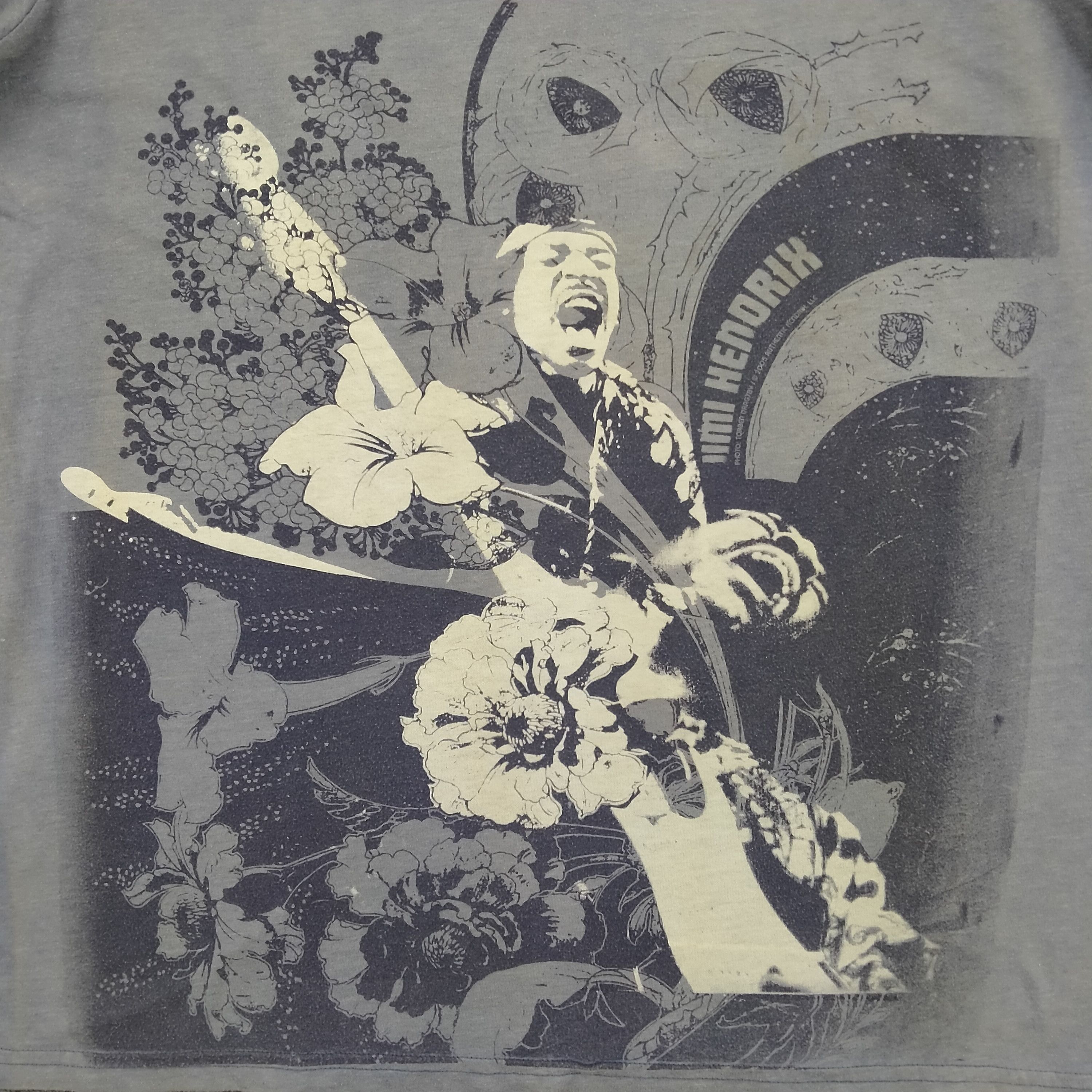 Band Tees Vintage Distressed Jimi Hendrix Large Tshirt - G081 Size US L / EU 52-54 / 3 - 3 Thumbnail