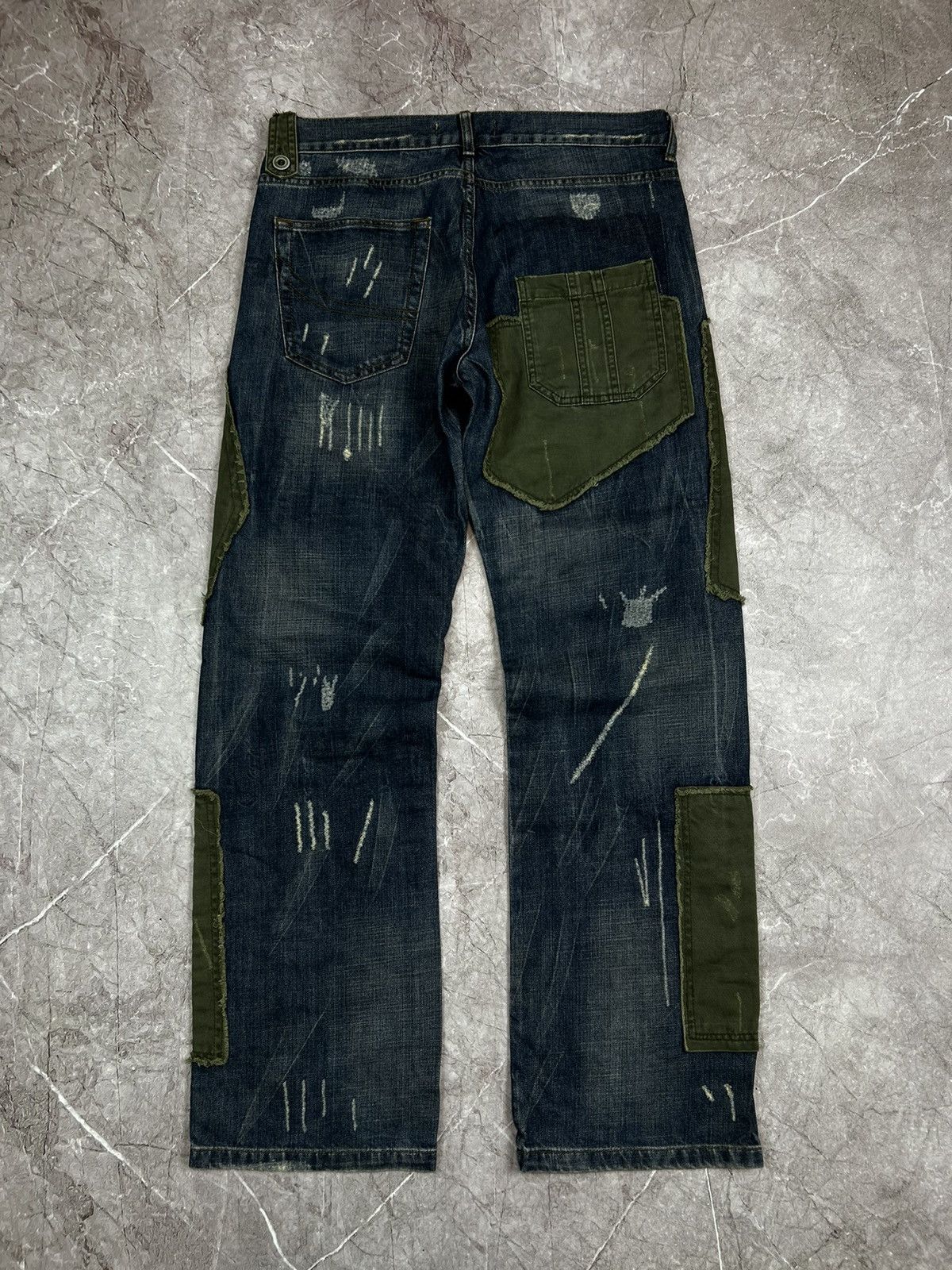 Japanese Brand × Vintage Custom Avant Garde Jeans Size US 34 / EU 50 - 7 Thumbnail