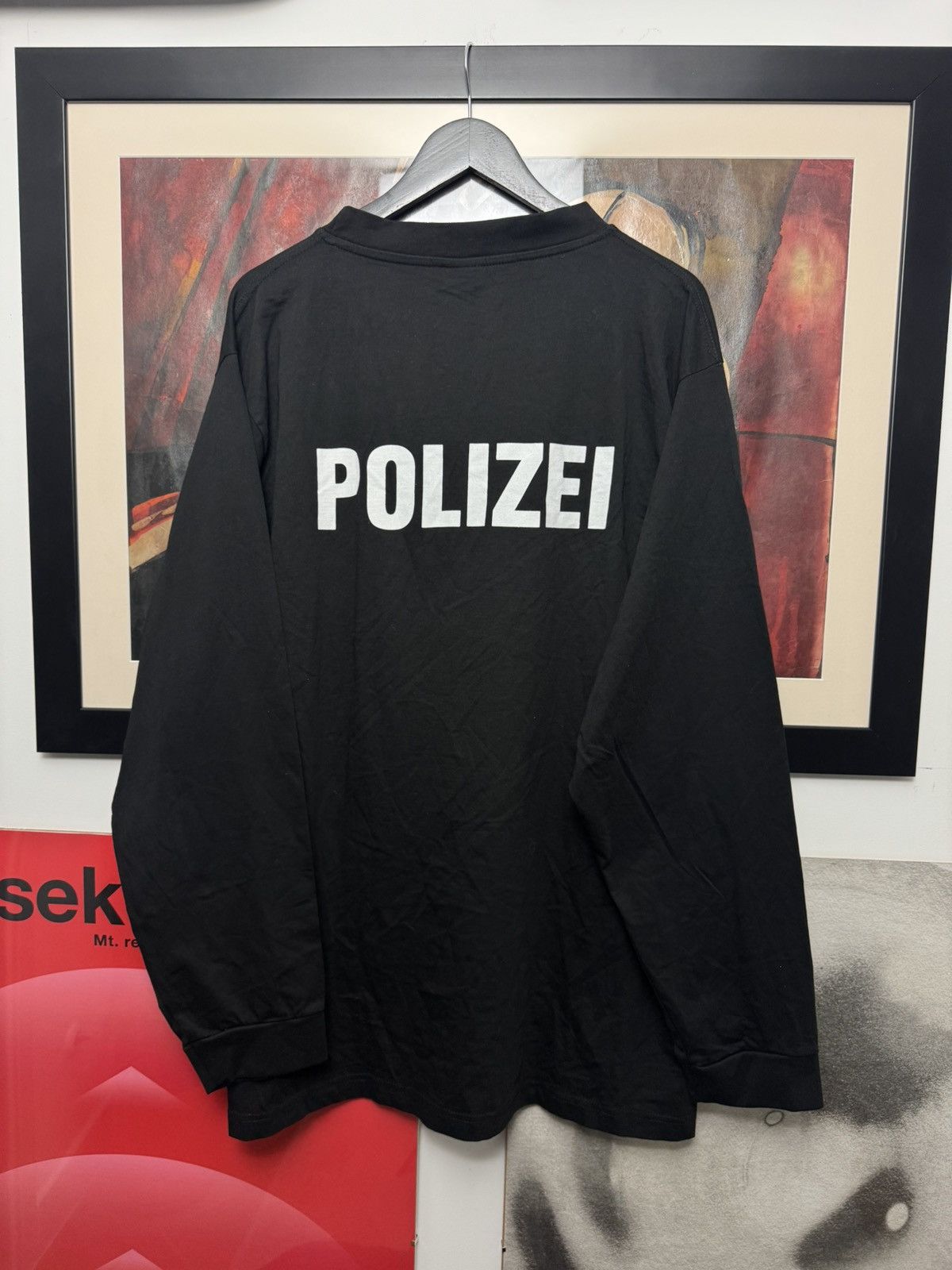 Vintage Polizei German Police Berlin 90s Vintage Longsleeve Oversize Size US XXL / EU 58 / 5 - 1 Thumbnail