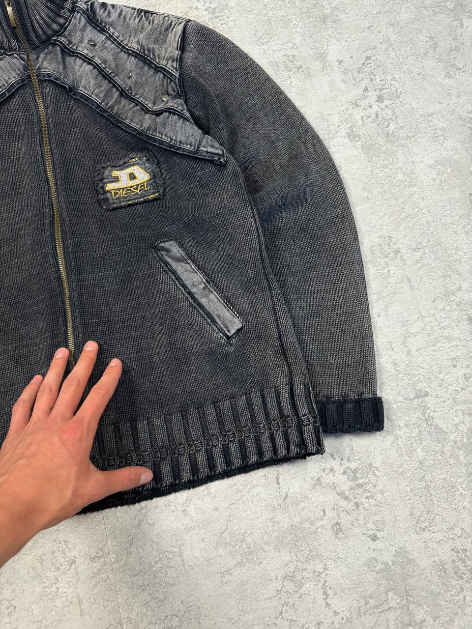 Diesel RARE Vintage Diesel Avant Garde Knit Zip Sweater Size M Size US M / EU 48-50 / 2 - 5 Thumbnail