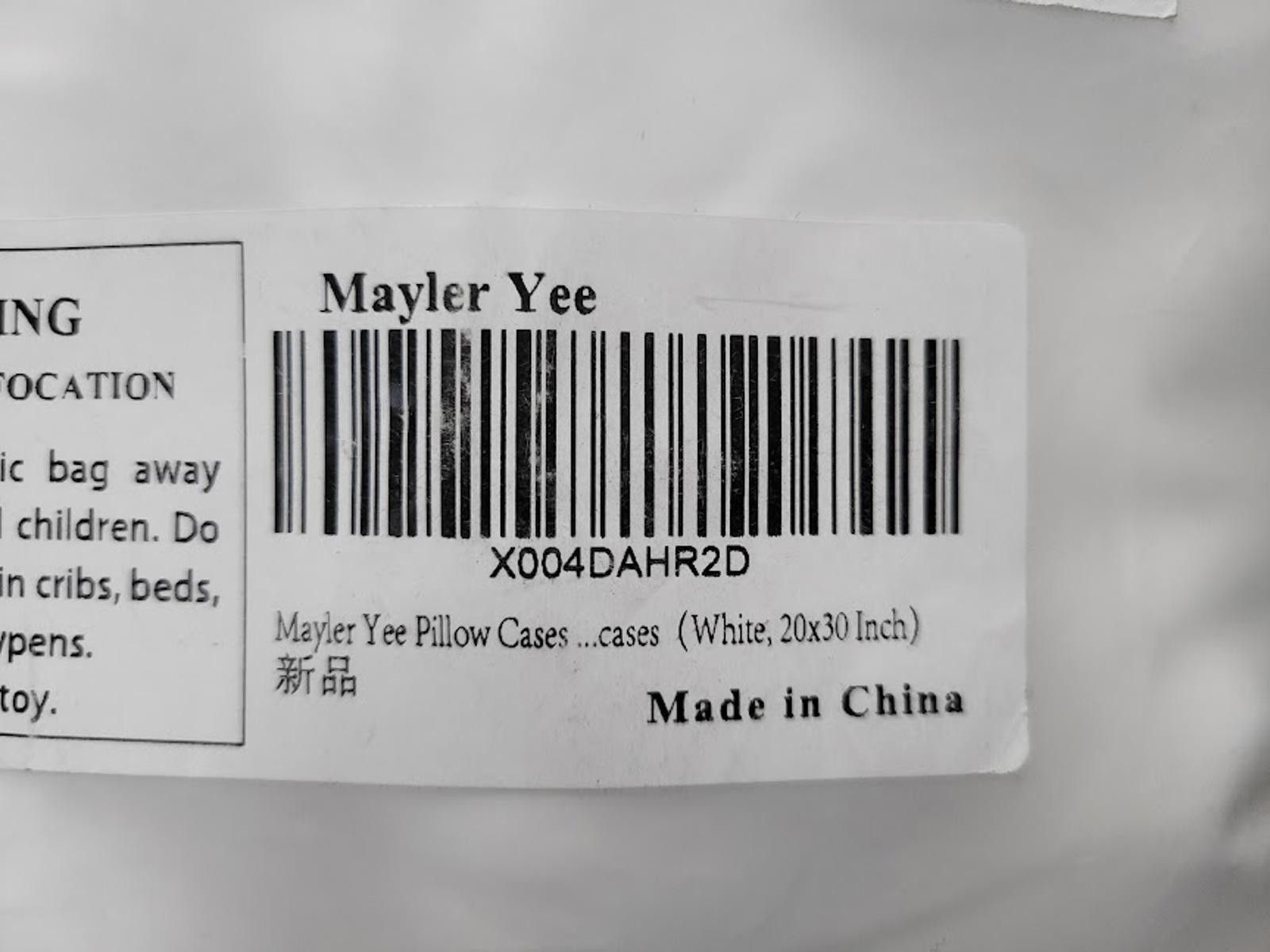 Other Mayler Yee Brand Pillow cases 20 x 30 inch 2 pack White Size ONE SIZE - 4 Thumbnail