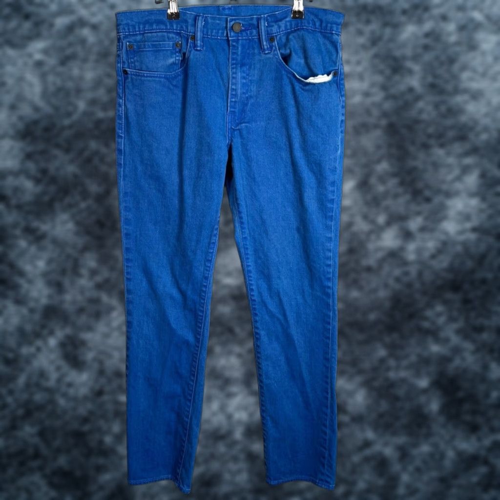 Levi's Levi's 511 Jeans Mens Size 34 Blue Straight Denim Cotton Blend 5-Pocket Logo Inseam 31in Vintage No Shop Next Business Day Size US 34 / EU 50 - 1 Thumbnail
