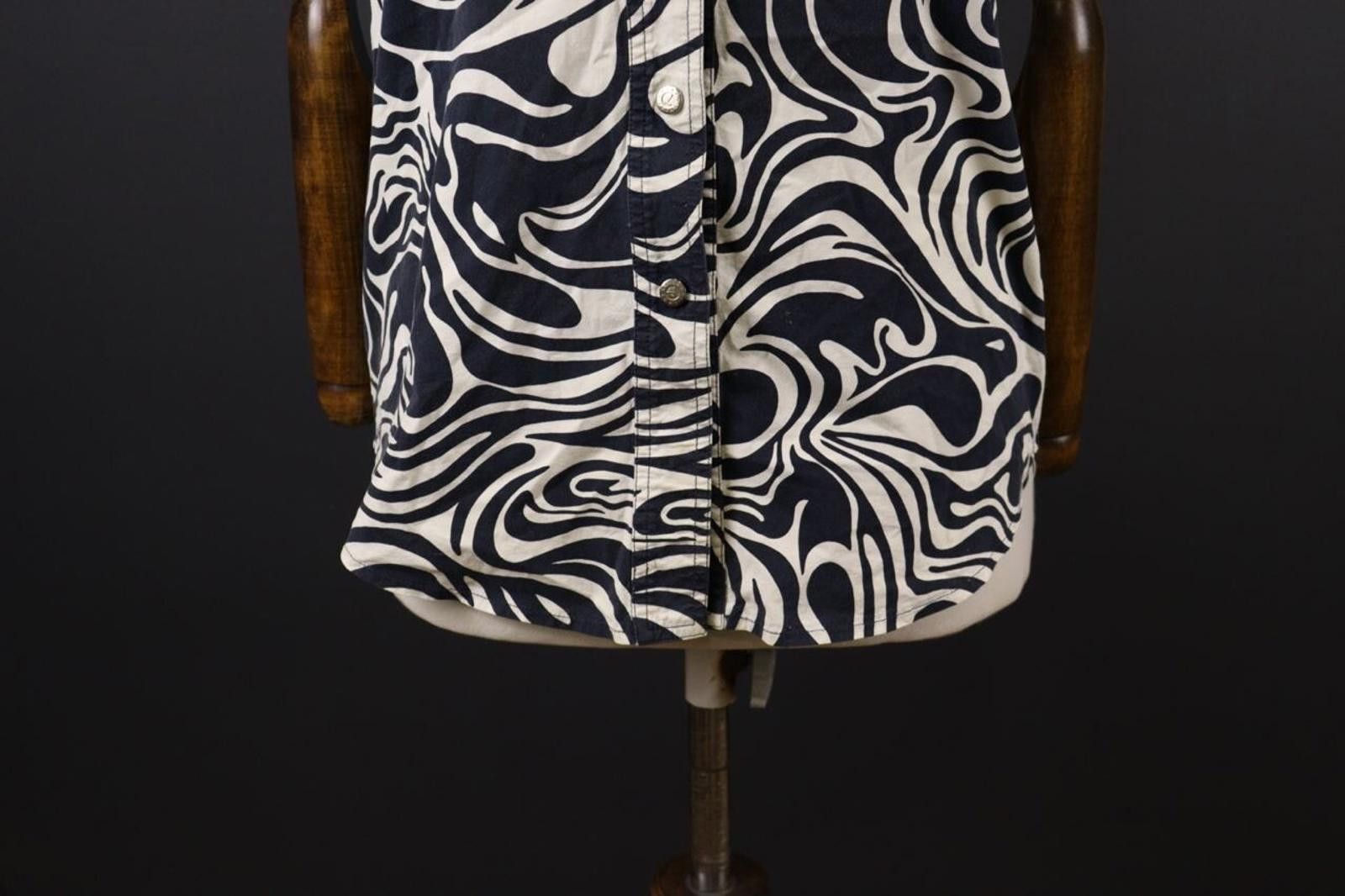 Polo Ralph Lauren Laurel Jeans by Escada Blue Abstract Button Shirt Size 38 Size M / US 6-8 / IT 42-44 - 4 Thumbnail