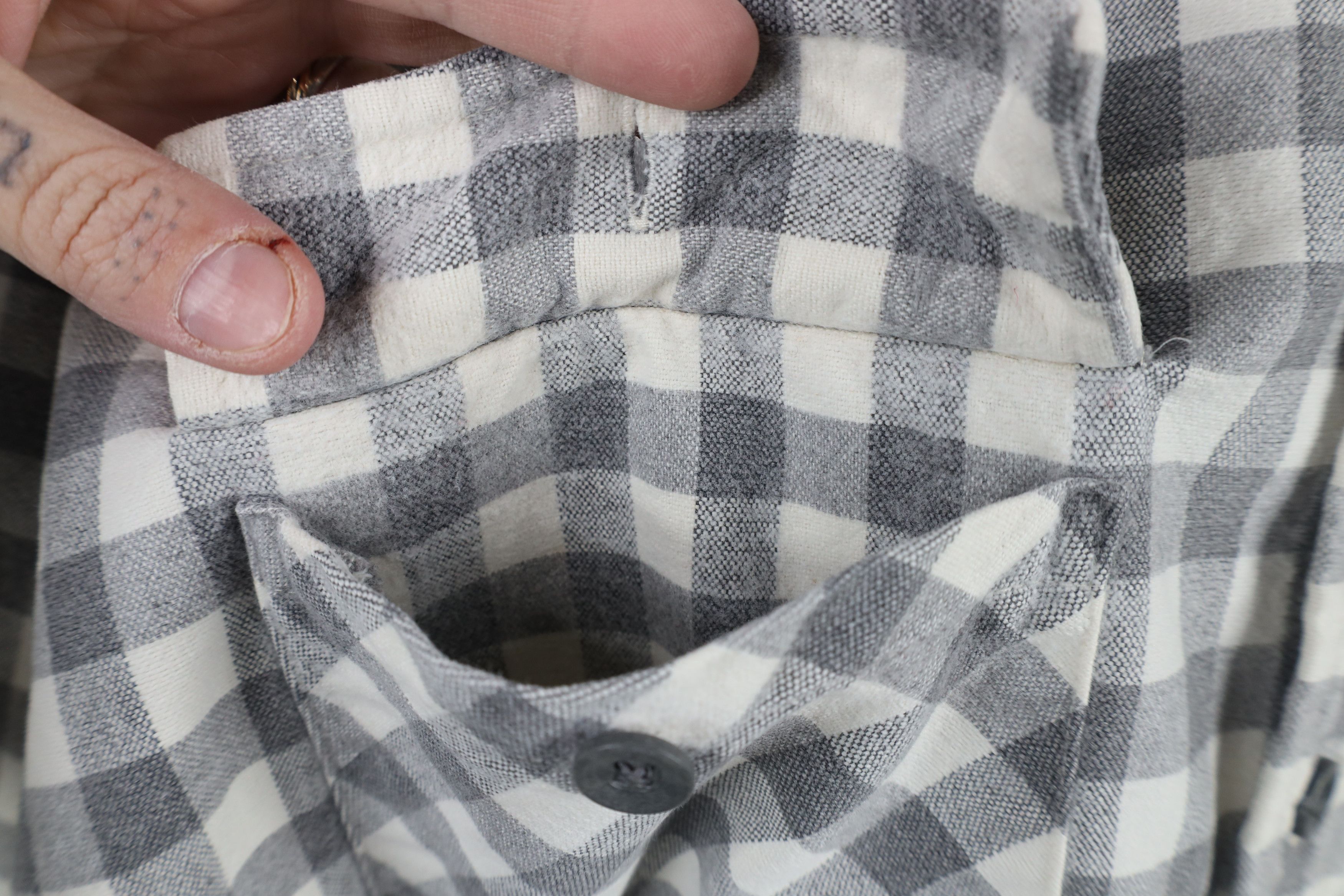 L.L. Bean × Vintage Vintage 90s LL Bean Chamois Cloth Button Shirt Plaid USA Size US L / EU 52-54 / 3 - 7 Thumbnail