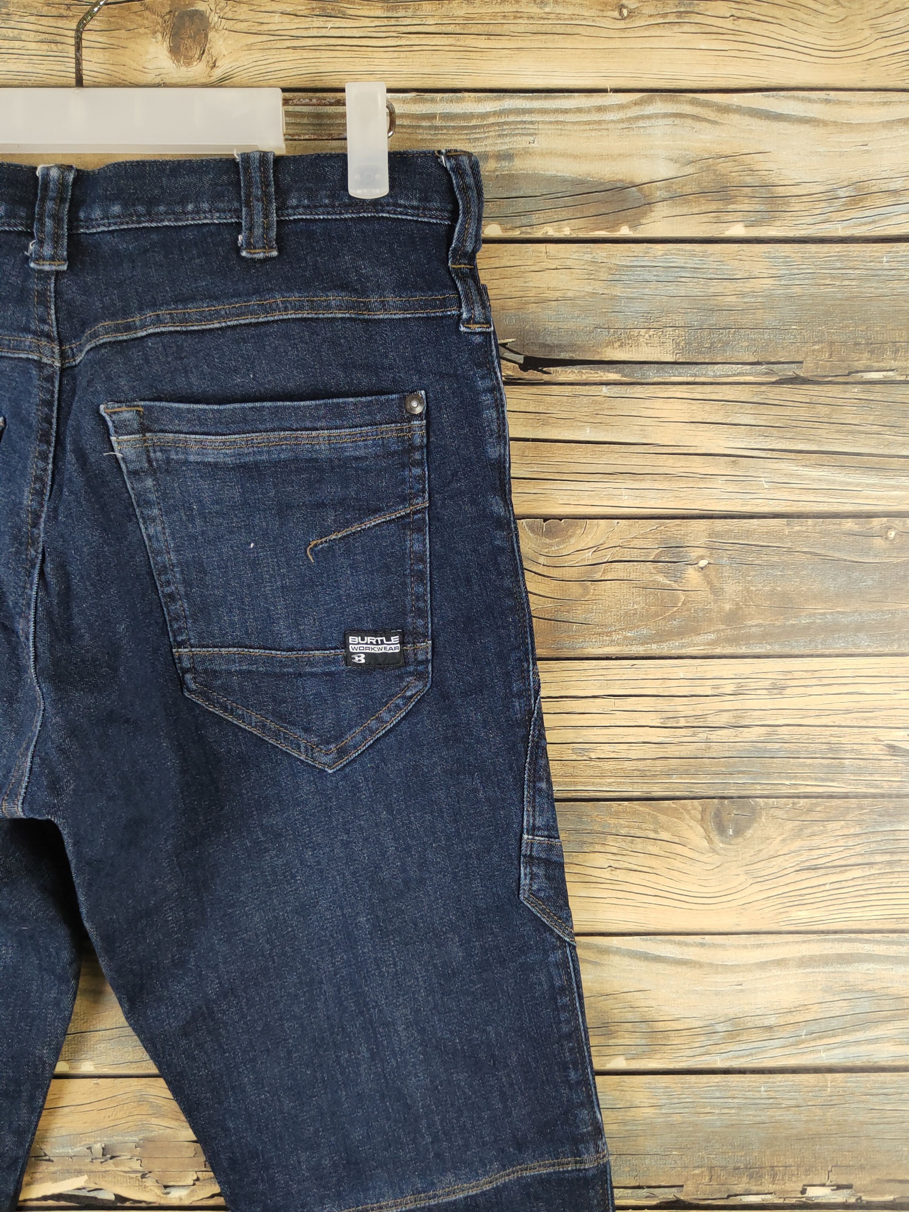 Japanese Brand DL Burtle Dark Blue Distressed Ripped Jeans #2349 Size US 30 / EU 46 - 11 Thumbnail