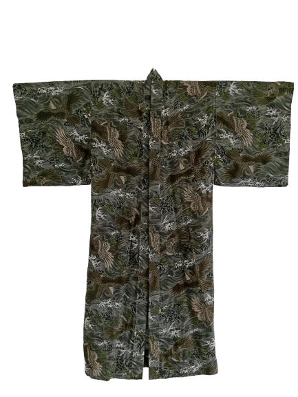 Japanese Brand Vintage Yukata Kimonos Eagle Motif Japanese Traditional Size US L / EU 52-54 / 3 - 1 Thumbnail