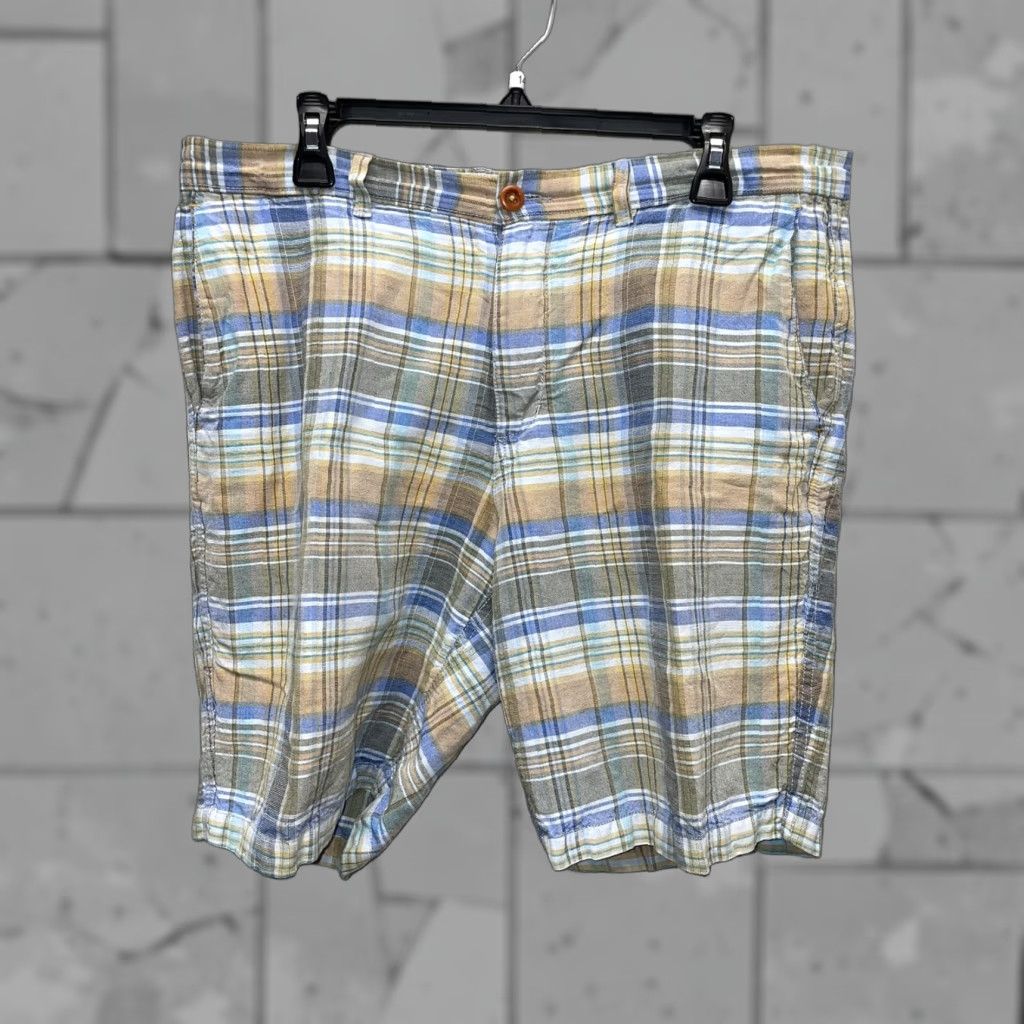 Tommy Bahama Tommy Bahama Linen Blend Multicolored Plaid Shorts Mens 34 Size US 34 / EU 50 - 1 Thumbnail